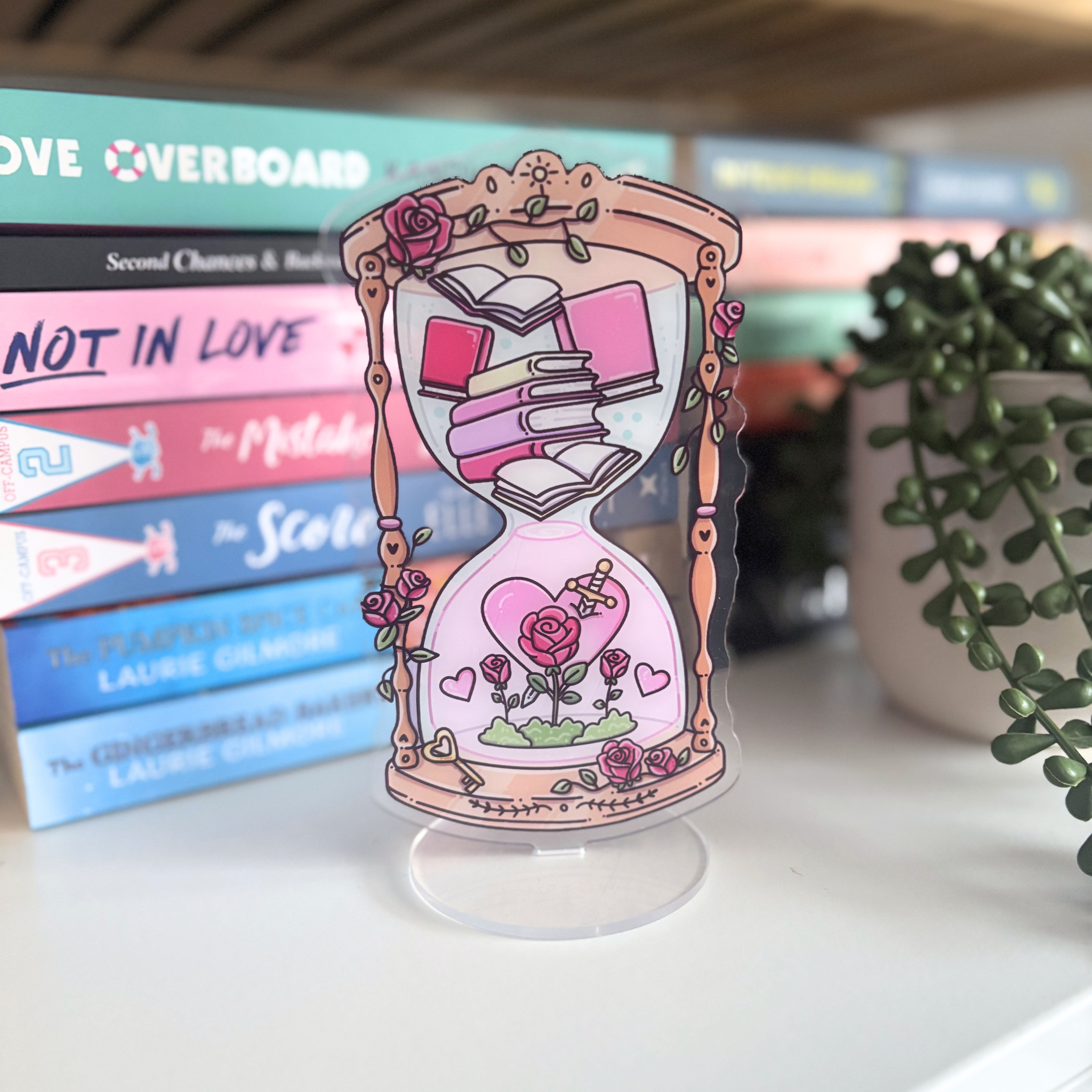 Romance Hourglass Bookshelf stand