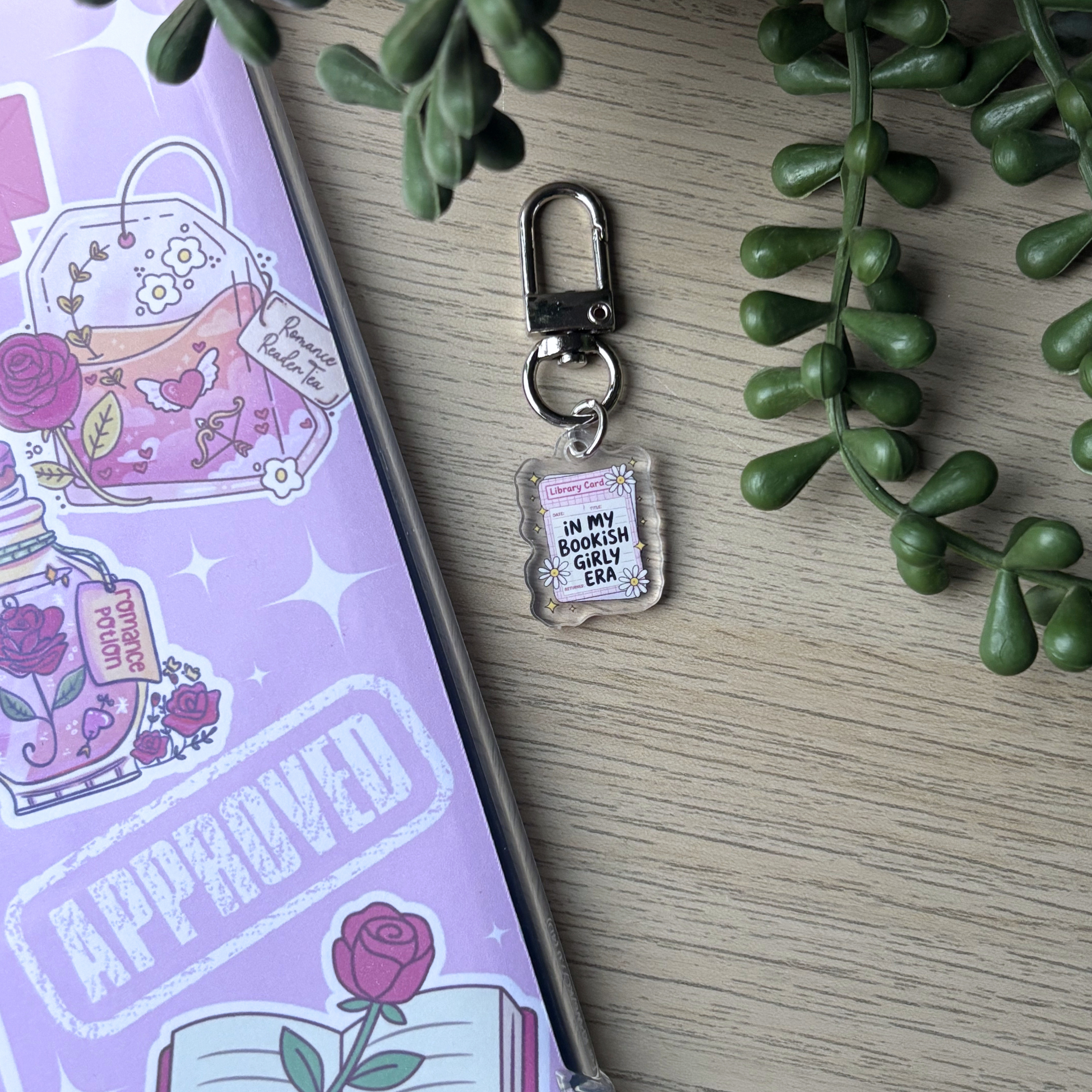 In my bookish girly era Charm