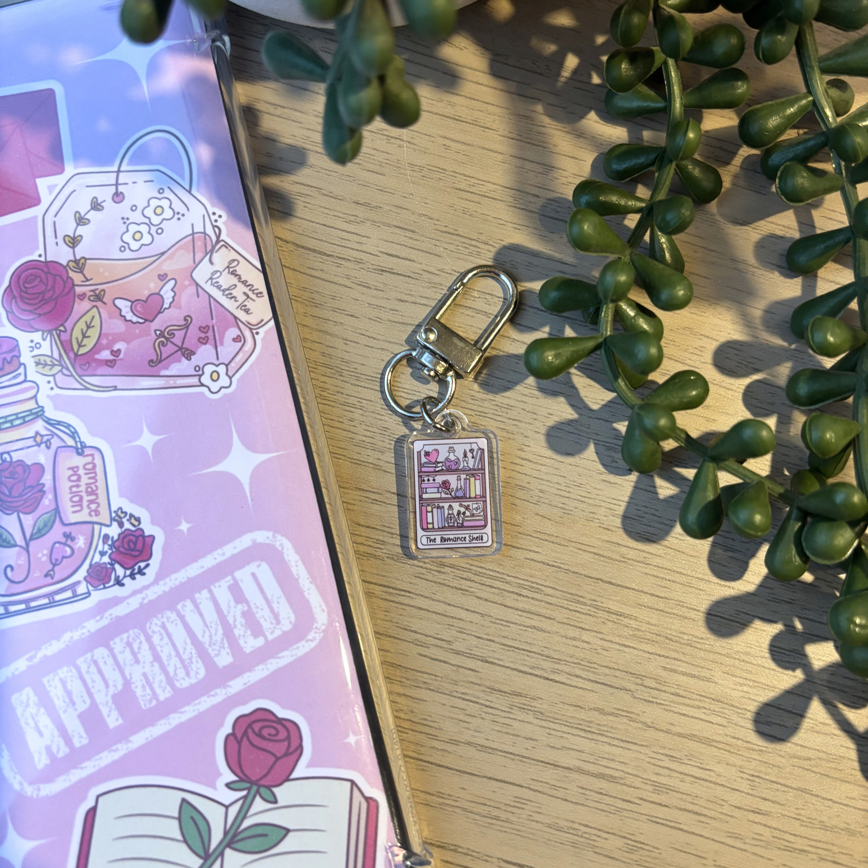 Romance Bookshelf Charm