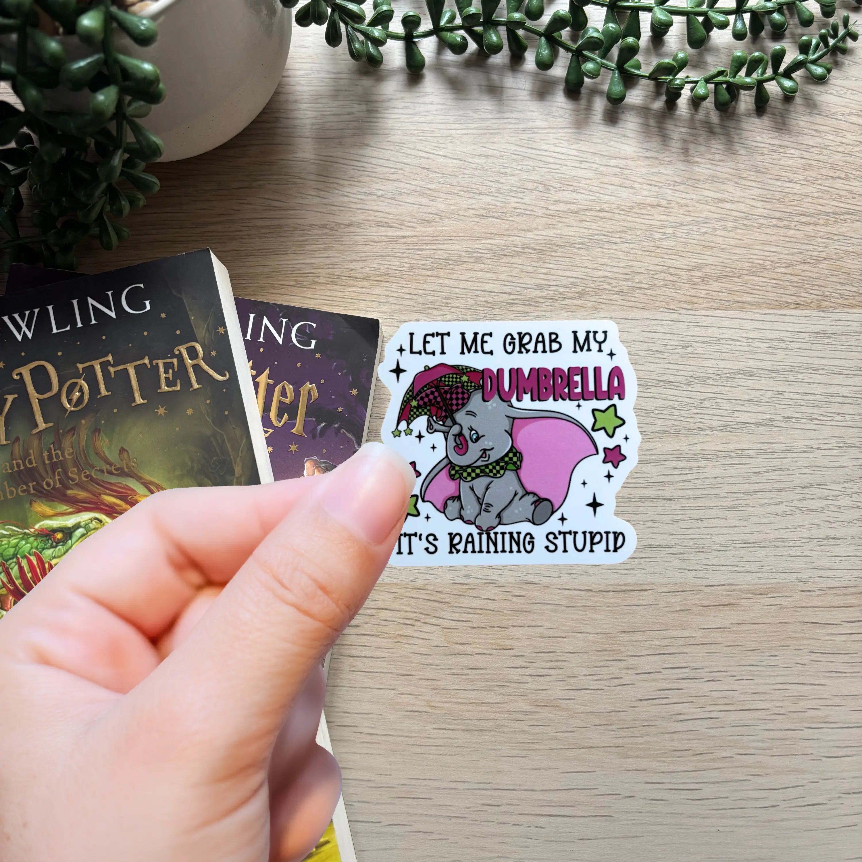 Raining Stupid Sticker