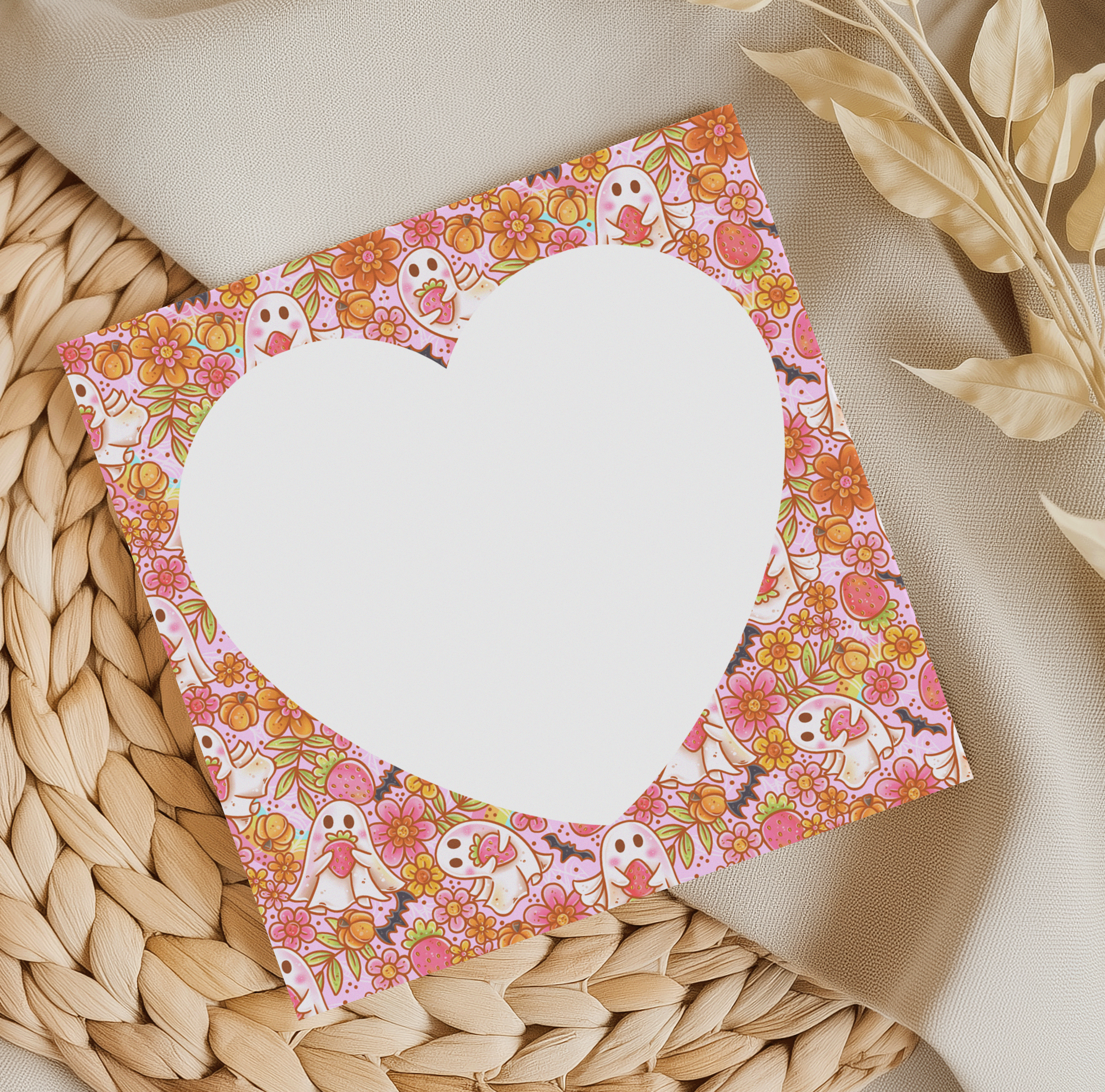 Strawberry Ghosts Memo pad