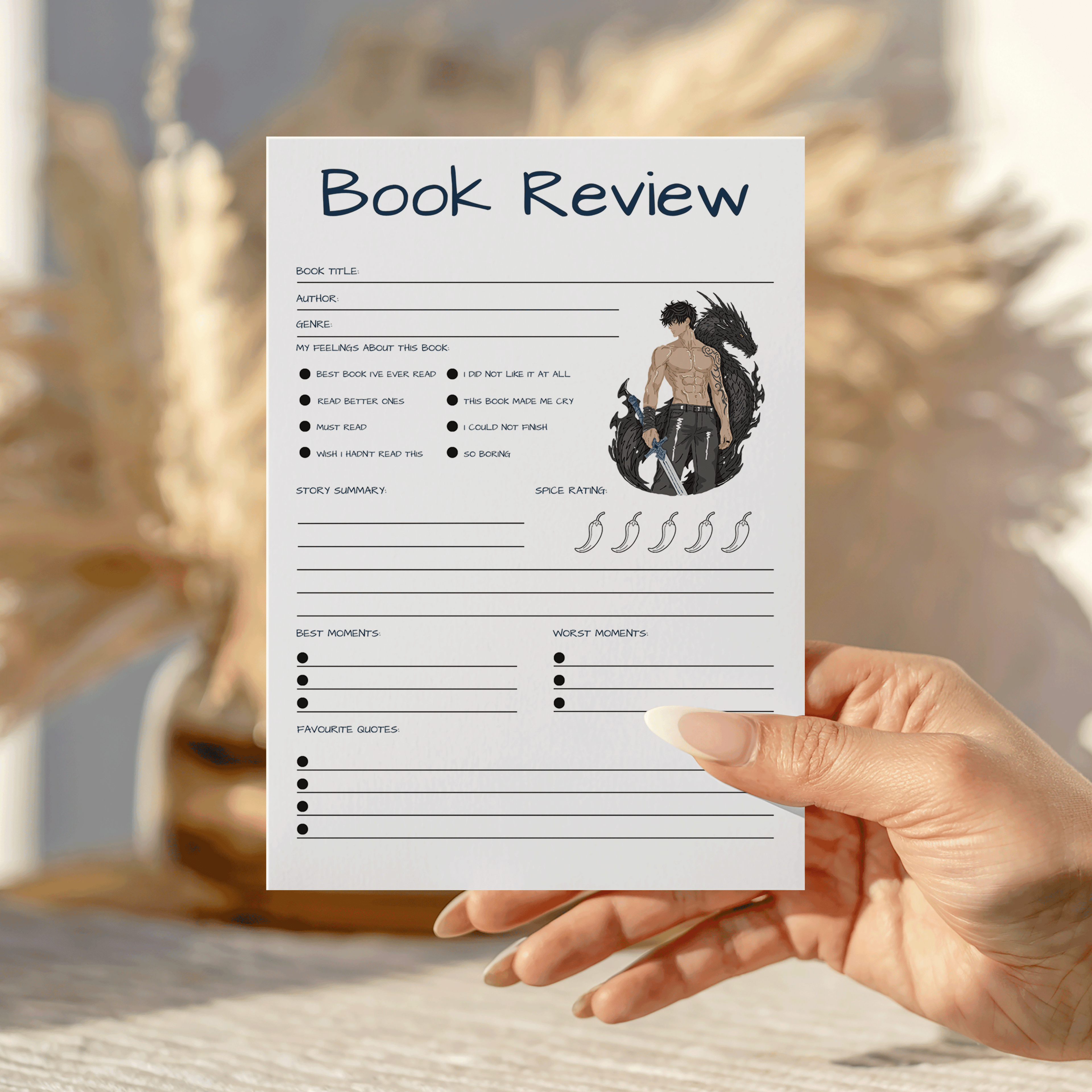 Shadow Daddy Book Review Notepad