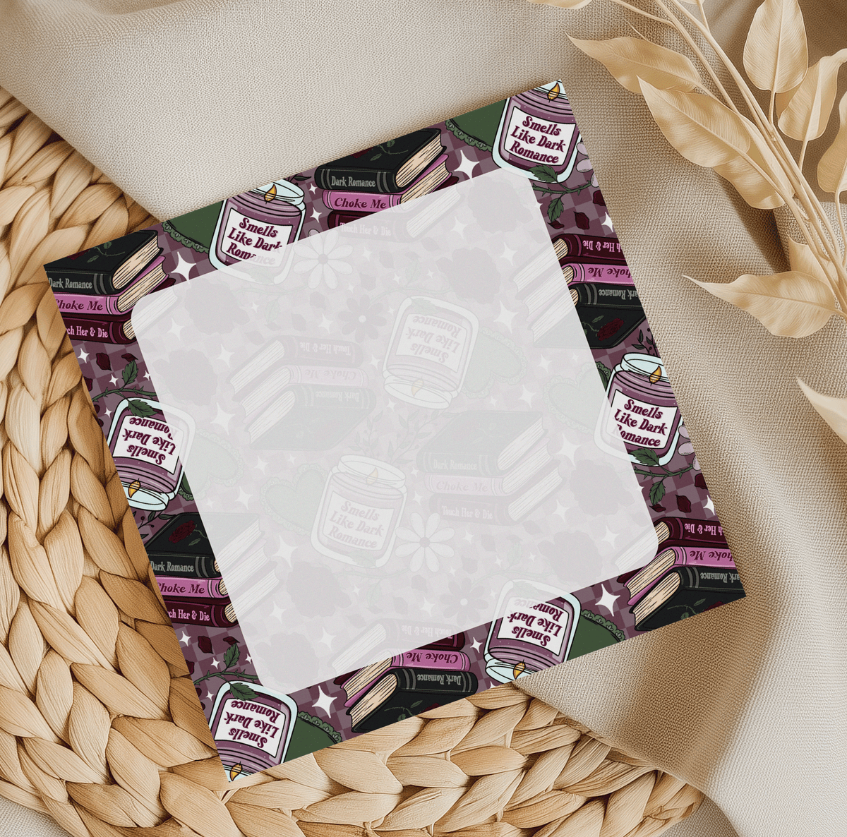 Smells like Dark Romance Square Memo Pad