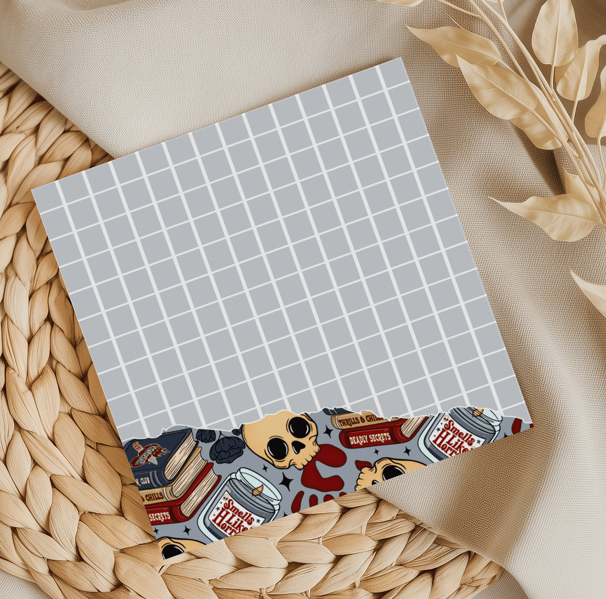 Smells like Horror Grid Memo Pad