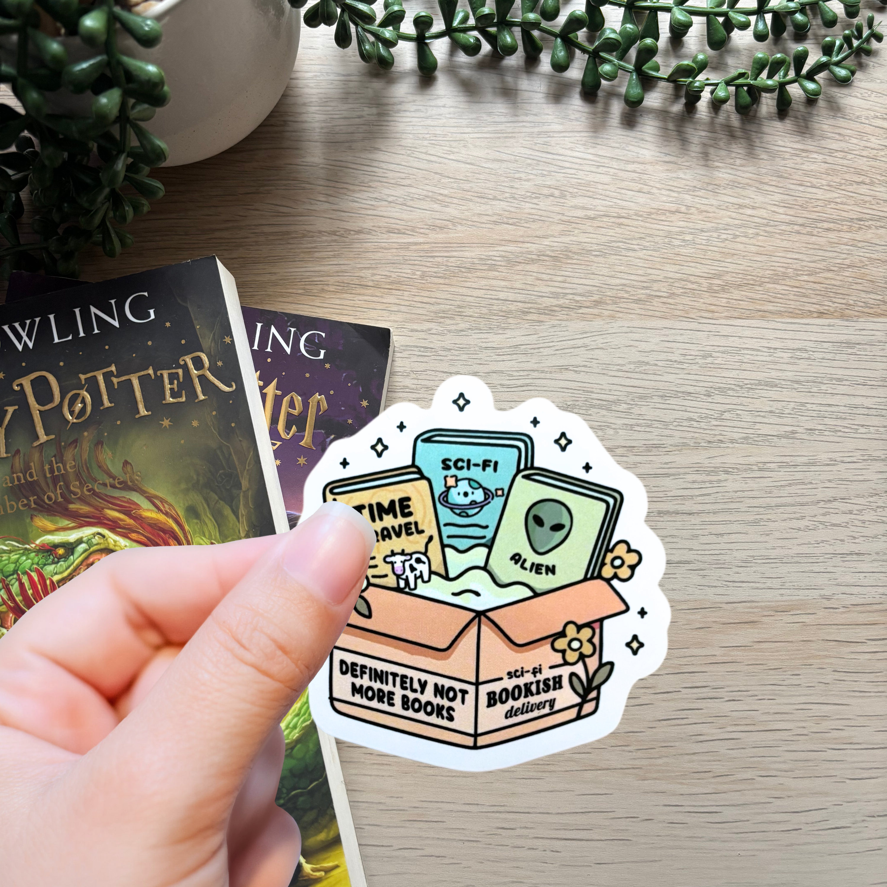 Sci-fi Bookish Delivery Sticker