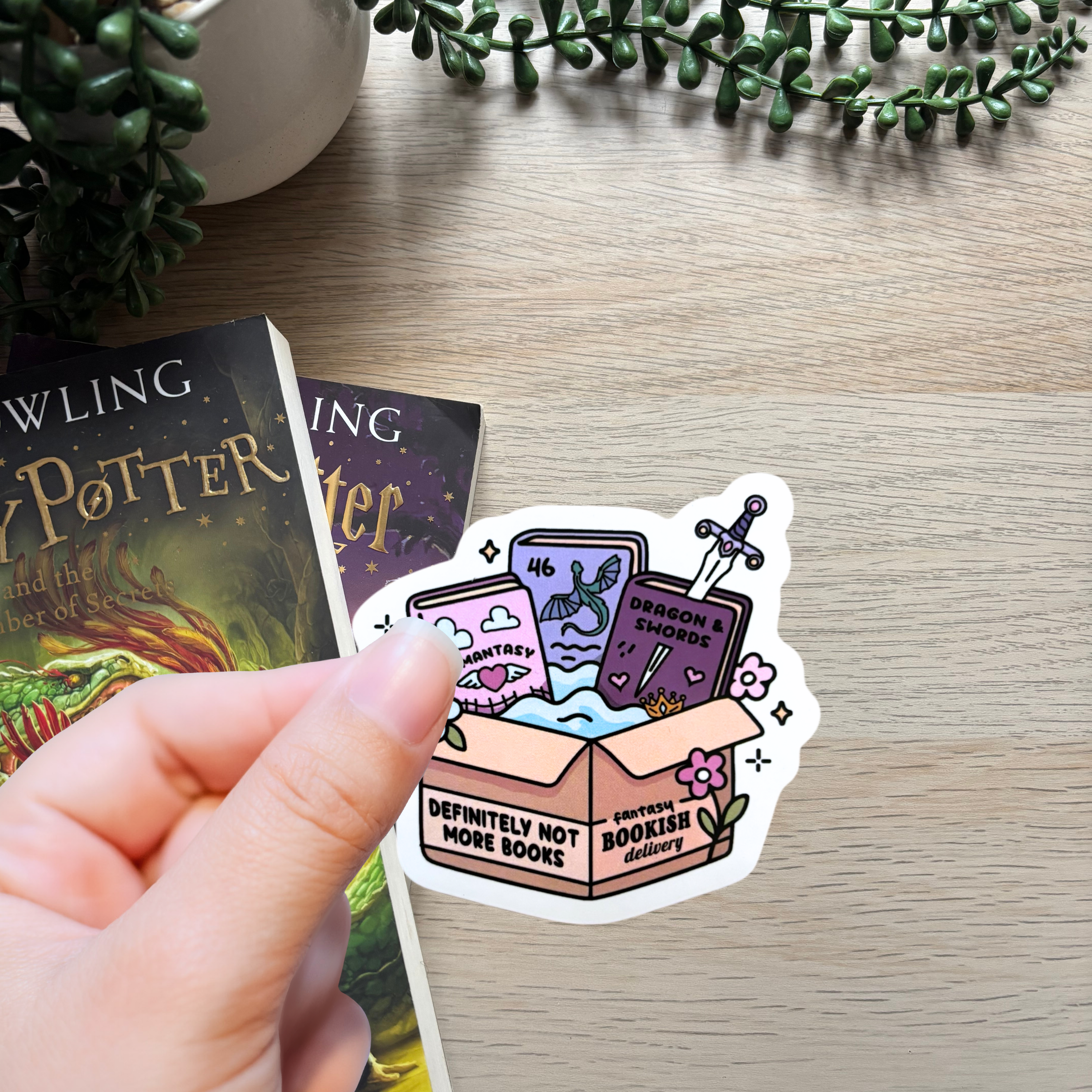 Romantasy Bookish Delivery Sticker