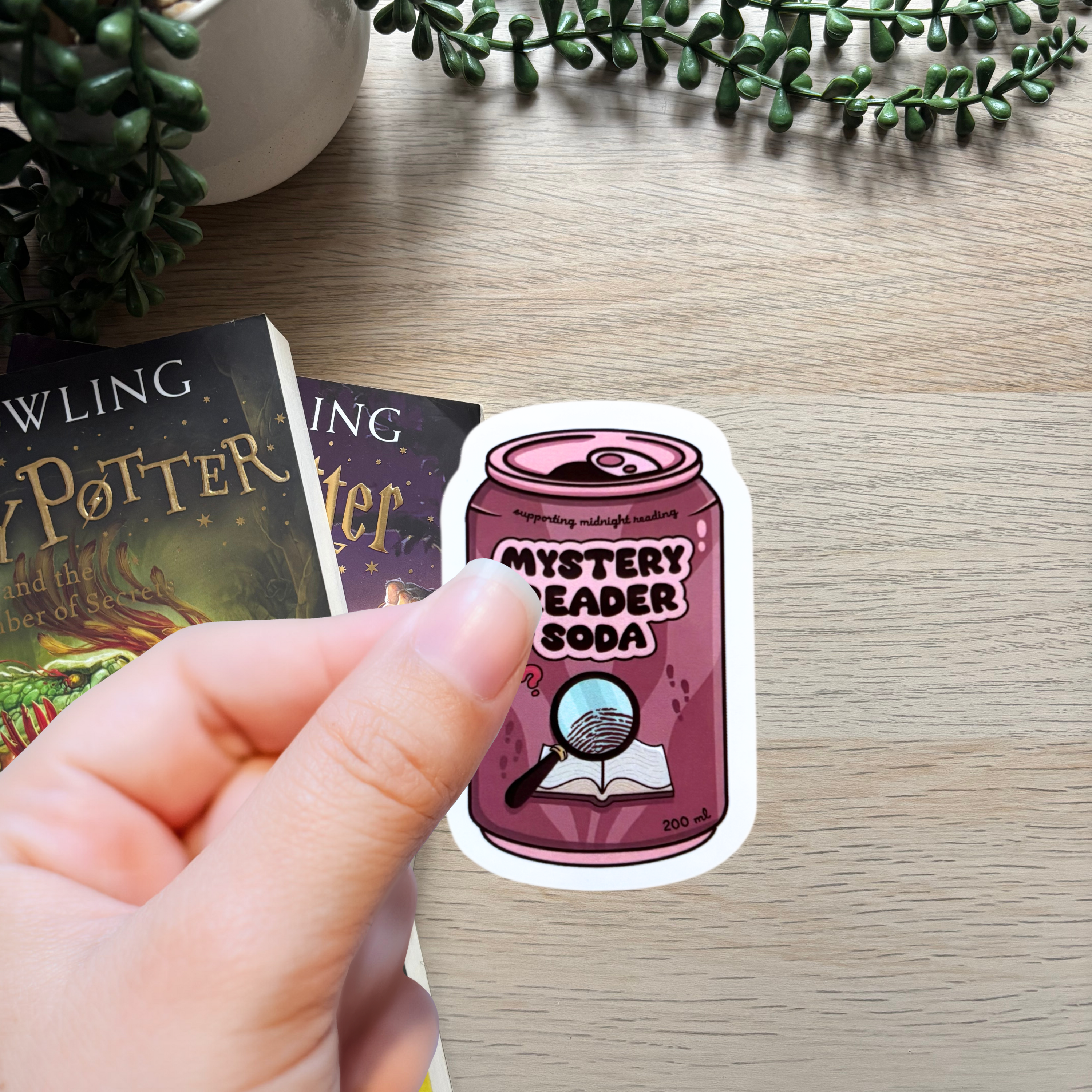 Mystery Reader Soda Sticker