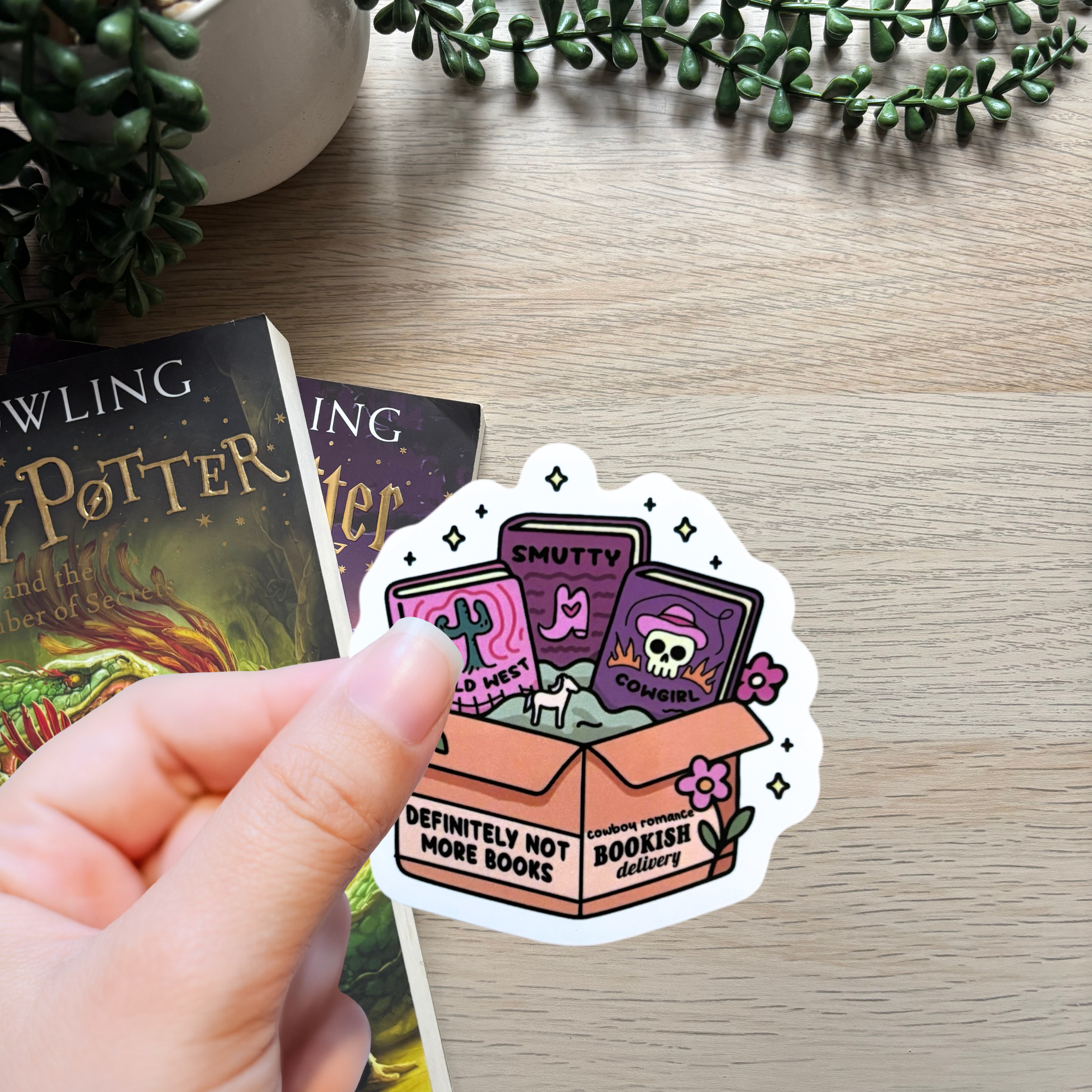 Wild West Bookish Delivery Sticker