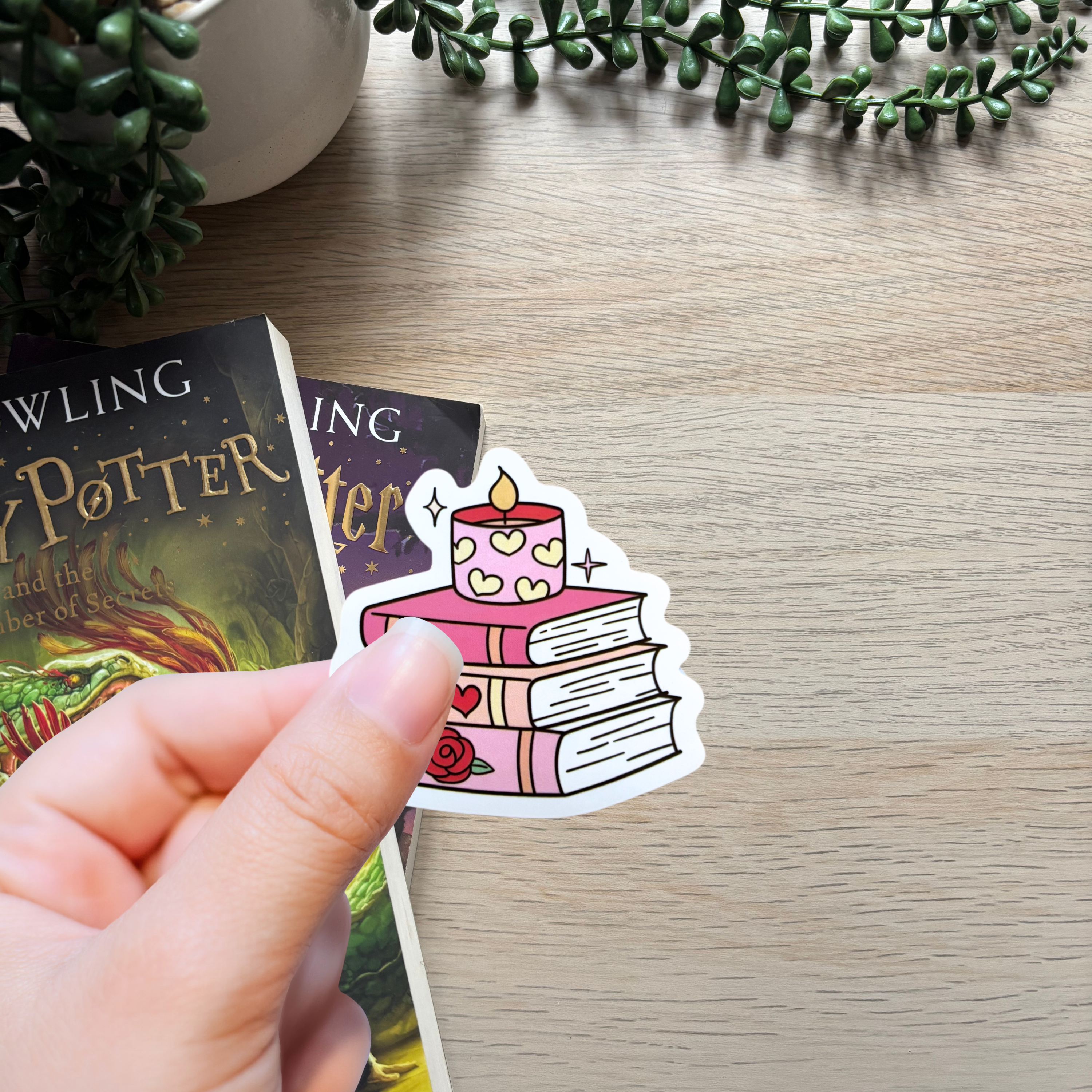 Book Stack Sticker