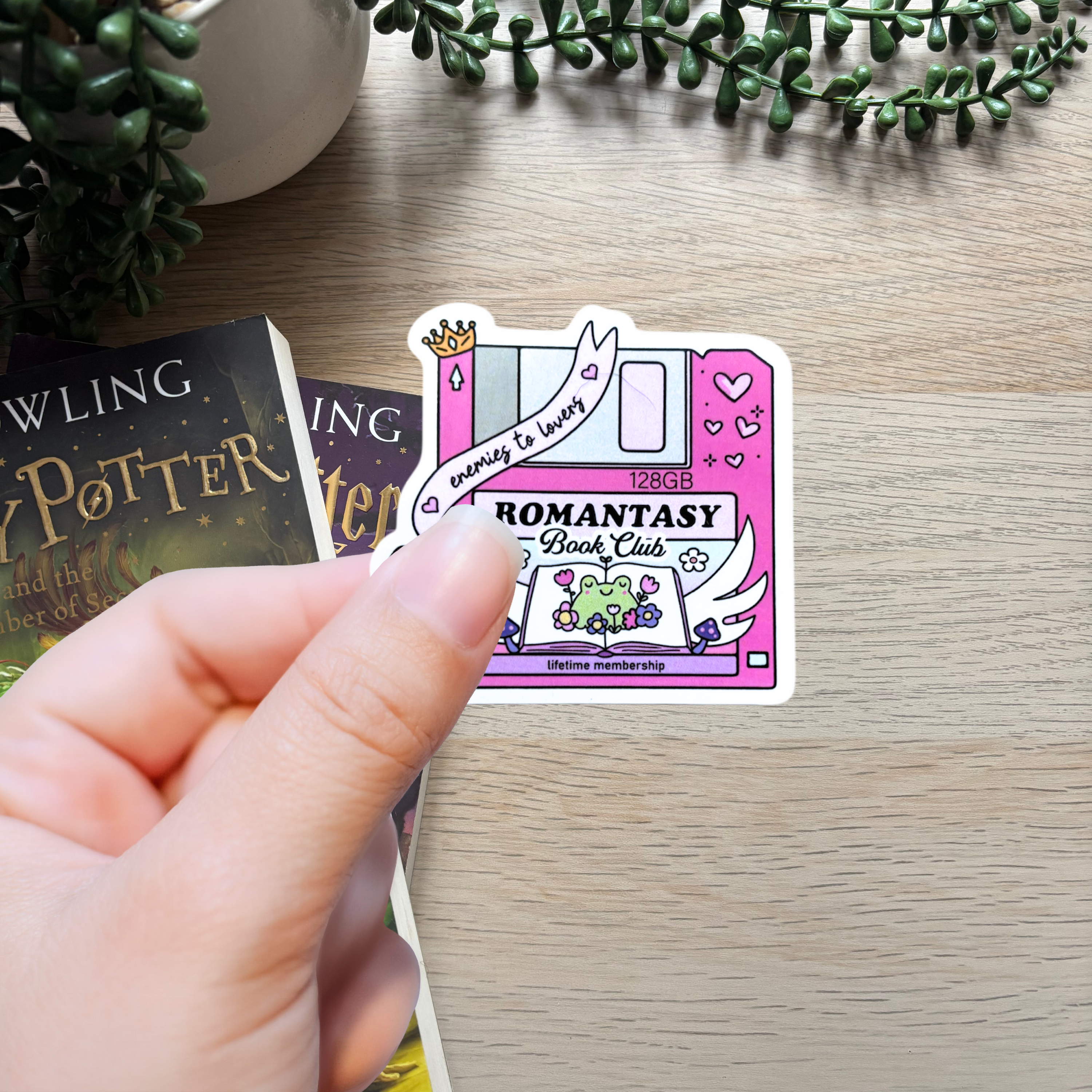 Romantasy Floppy Disk Sticker