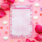 Sakura Habit Tracker Notepad - Peachi Lane