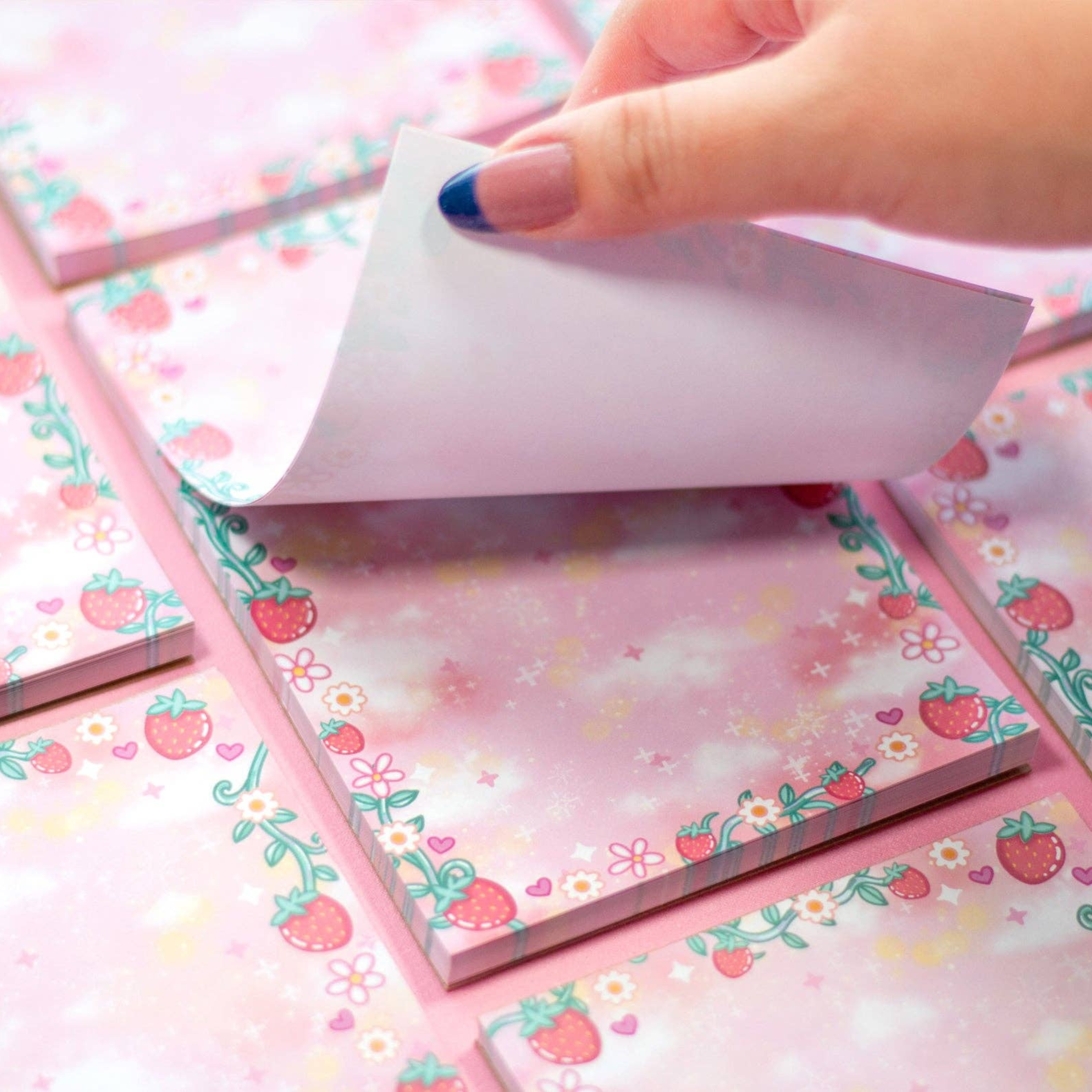 Strawberries Notepad - Peachi Lane