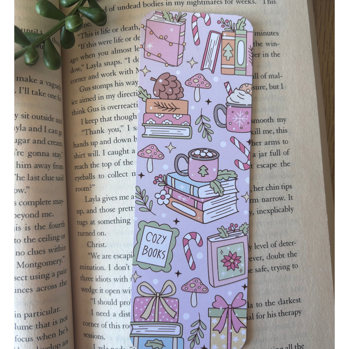 Cozy Books Traditional Bookmark