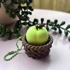 Green Apple Basket Fidget Clicker/Keyring