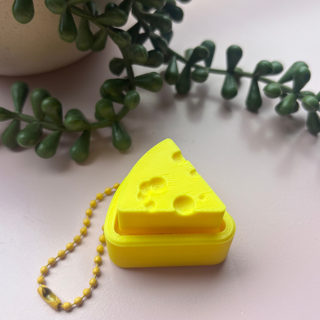 Cheese Fidget Clicker/Keyring