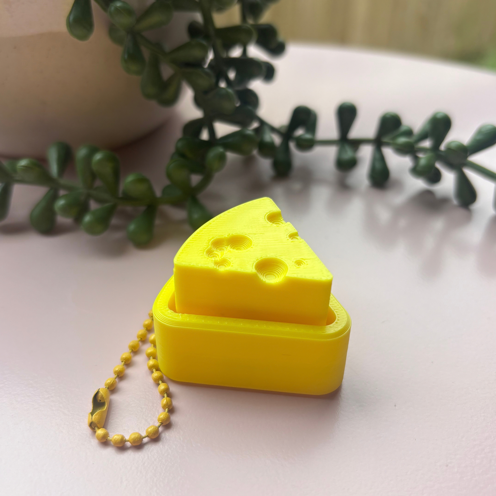 Cheese Fidget Clicker/Keyring