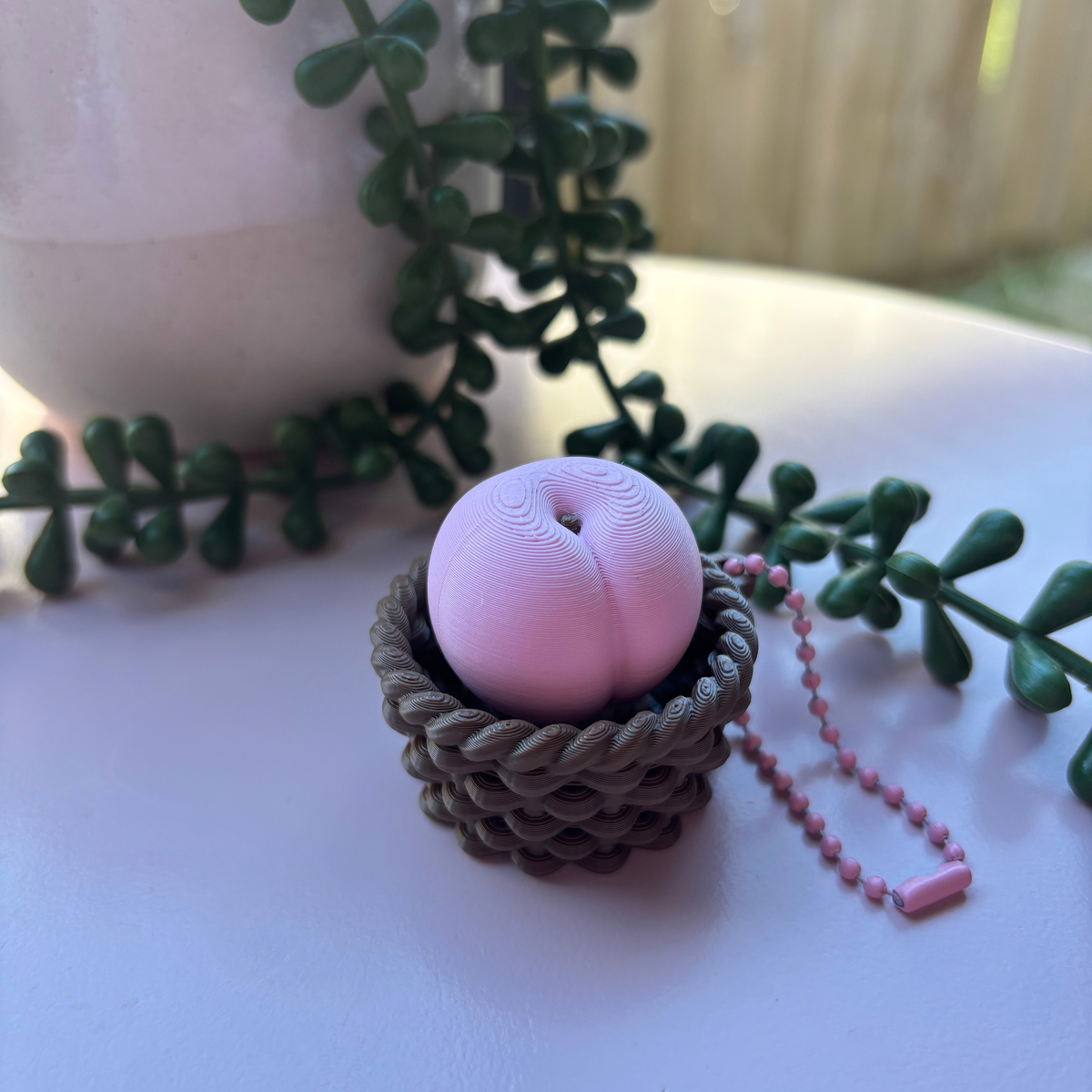 Peach in Basket Fidget Clicker