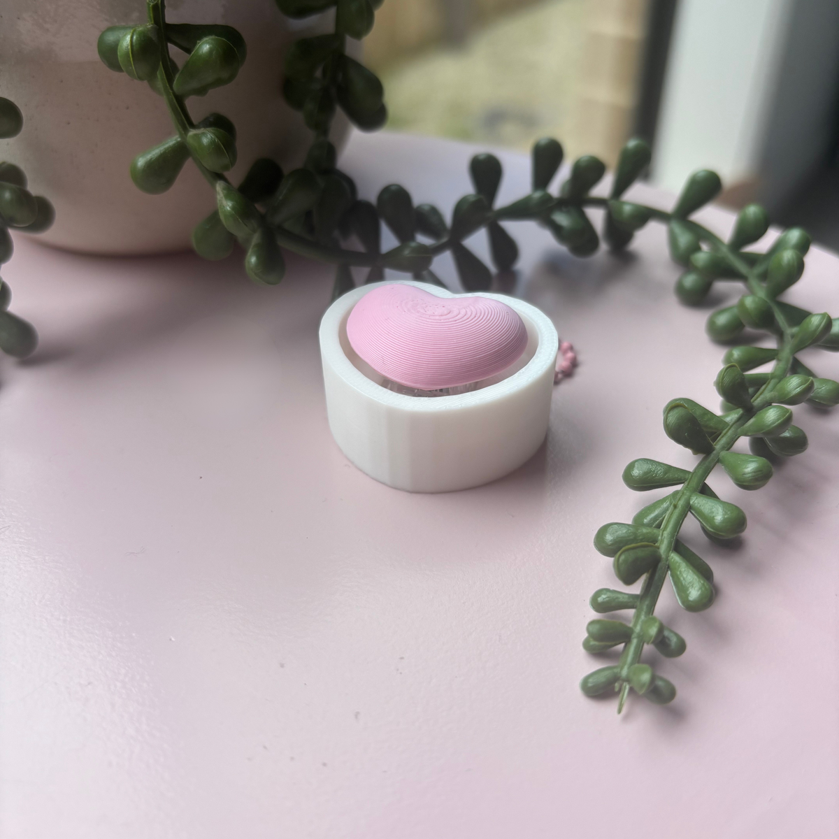Pink Heart Fidget Clicker