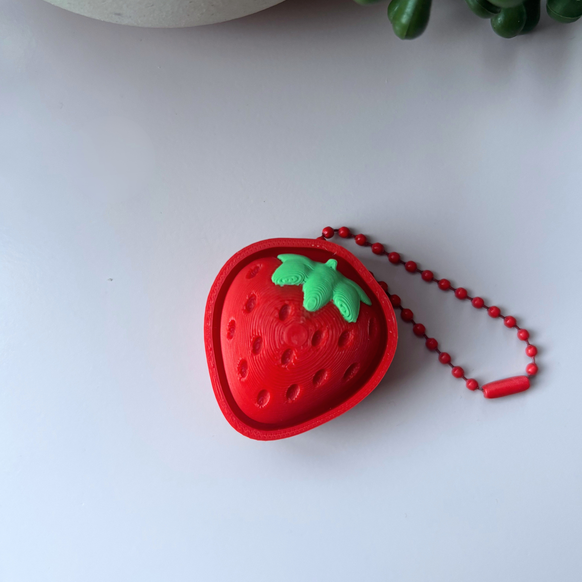 Red Strawberry Fidget Clicker