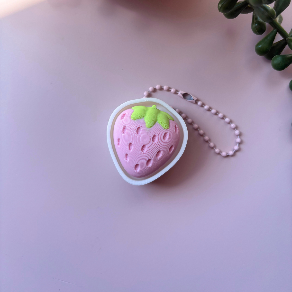 Pink Strawberry Fidget Clicker