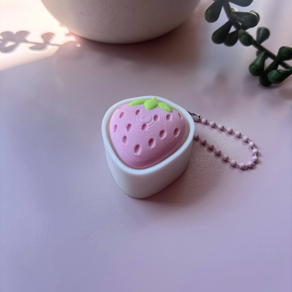 Pink Strawberry Fidget Clicker