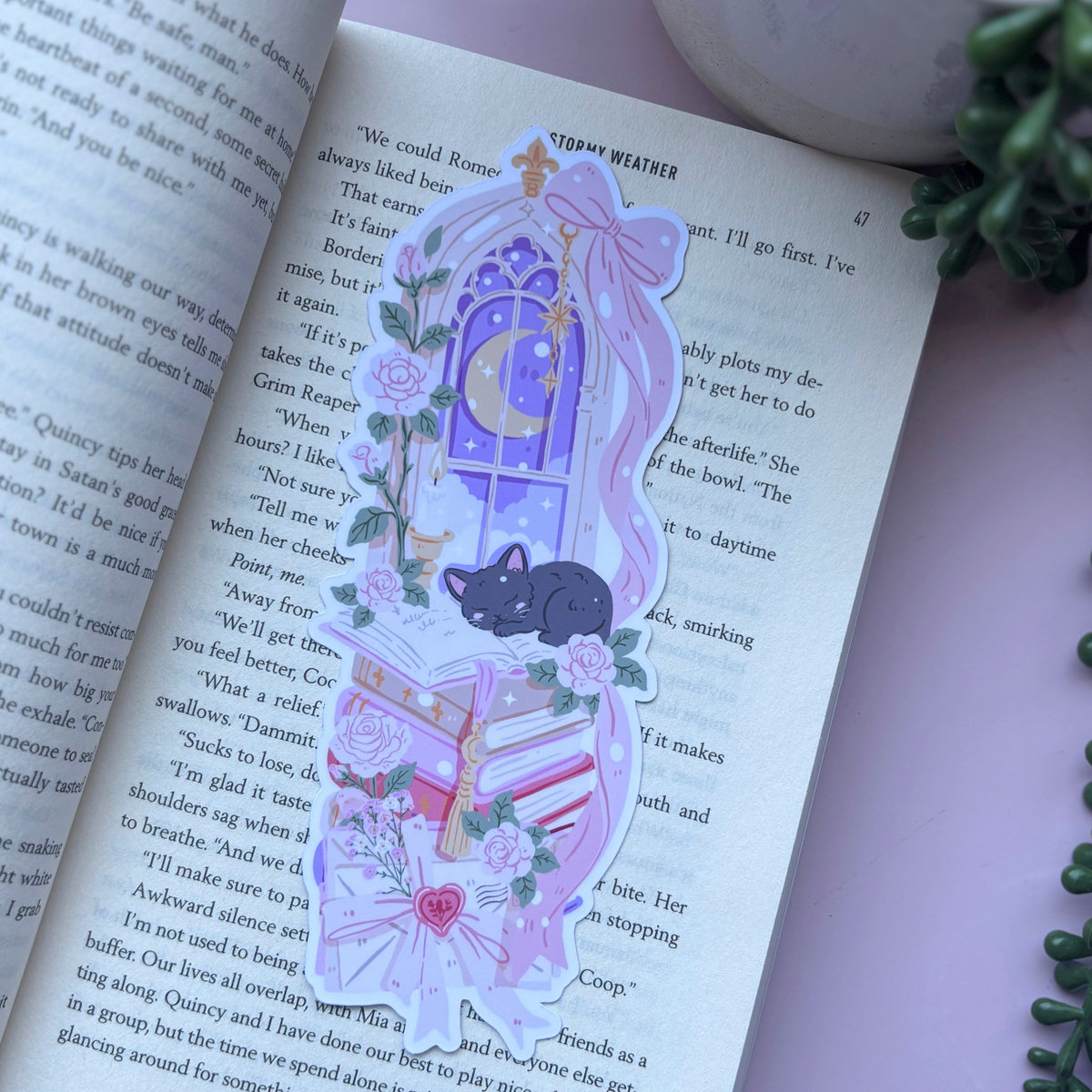 Cozy Reading Deluxe Bookmark
