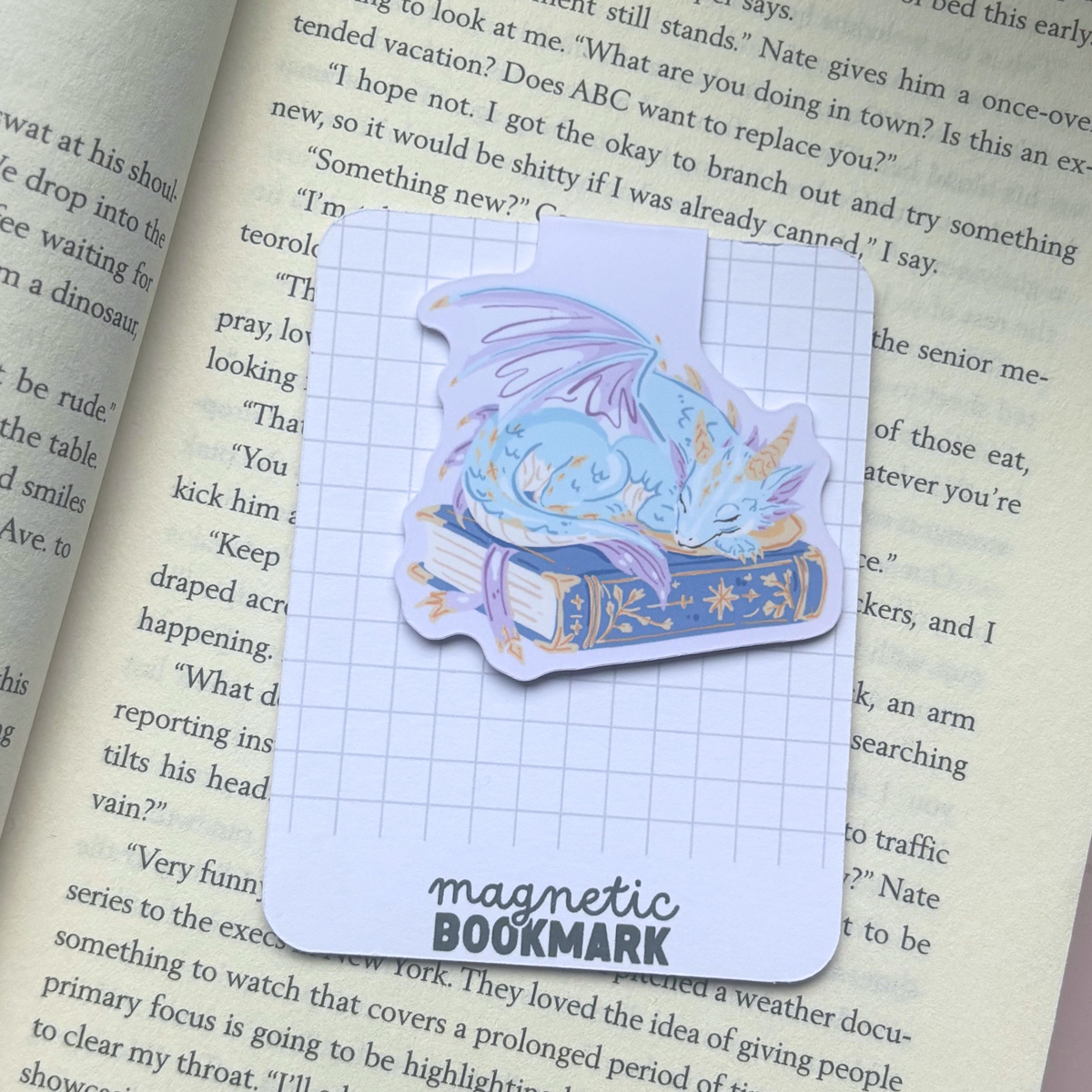 Fantasy Sleeping Dragon | Magnetic Bookmark
