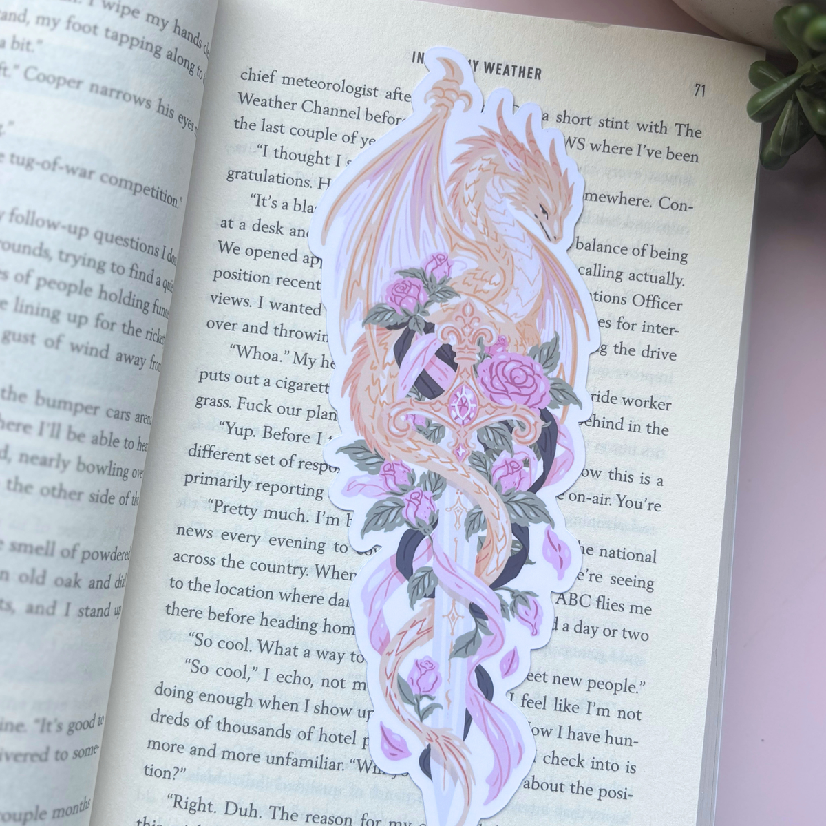 Golden Dragon Deluxe Bookmark