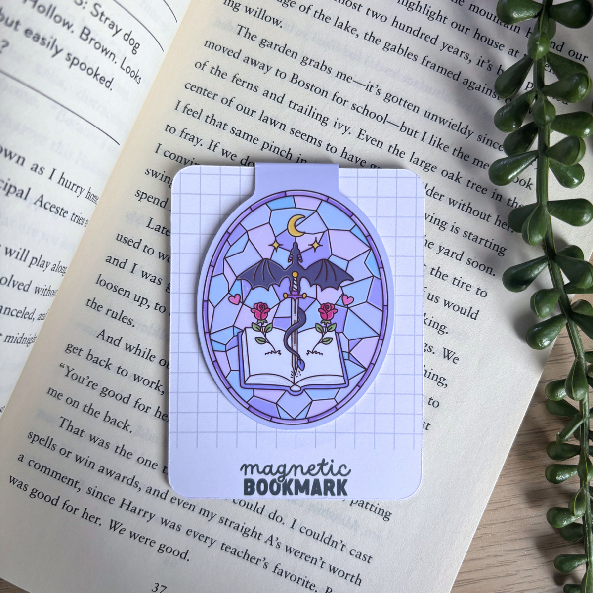 Stained Glass Fantasy | Magnetic Bookmark
