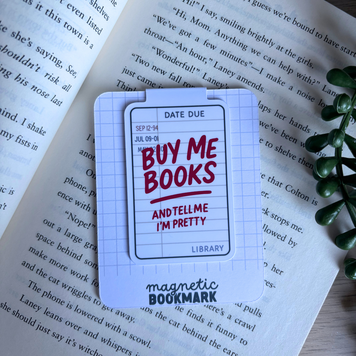 Buy Me Books | Magnetic Bookmark