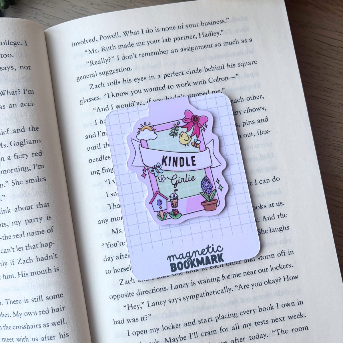 Spring Kindle Girlie | Magnetic Bookmark