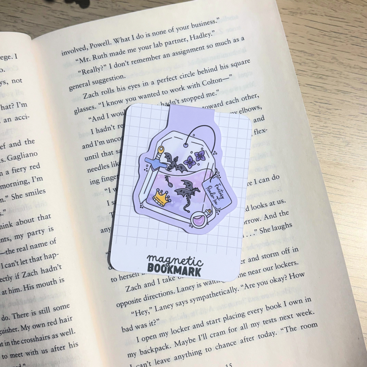 Fantasy Reader Tea | Magnetic Bookmark