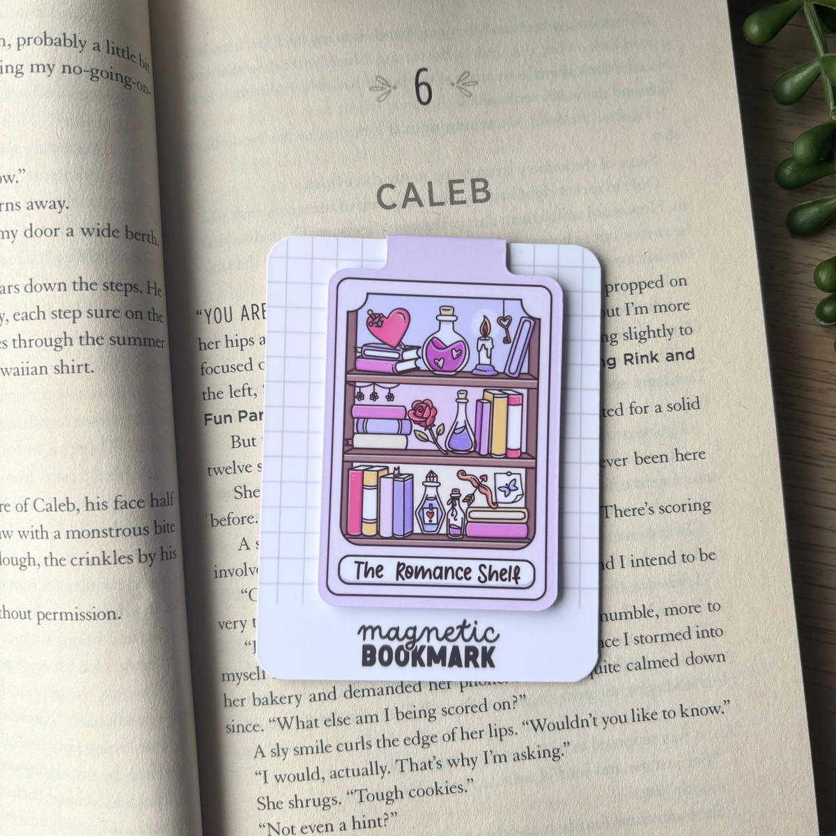 Romance Bookshelf | Magnetic Bookmark