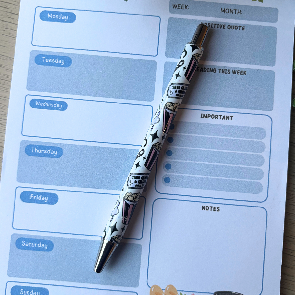 True Crime and Chill Pen