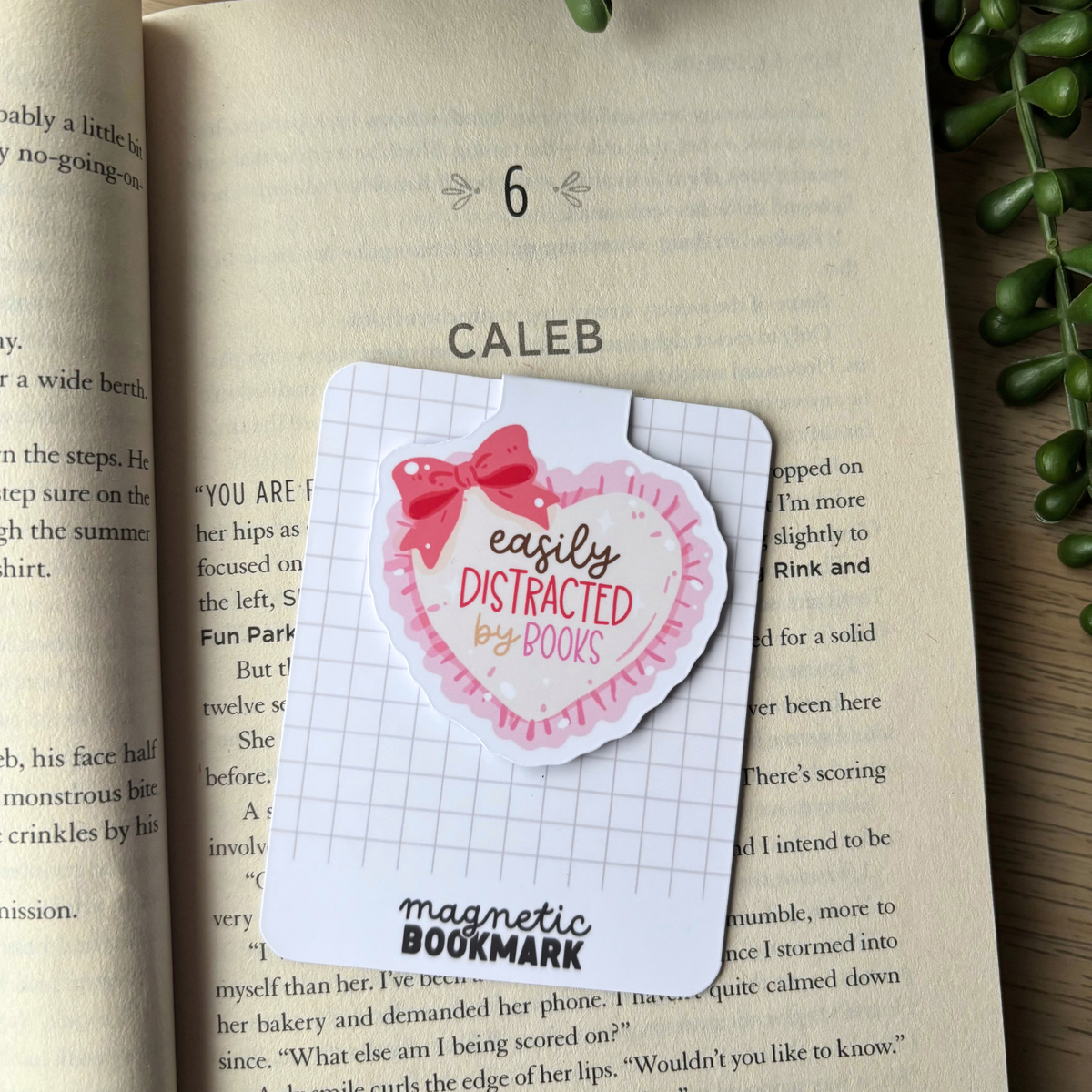 Easily Distracted by books | Magnetic Bookmark