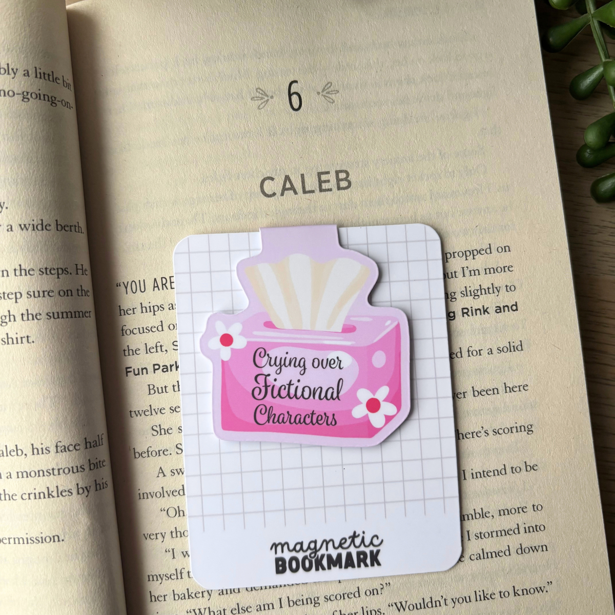 Crying over Fictional Characters | Magnetic Bookmark