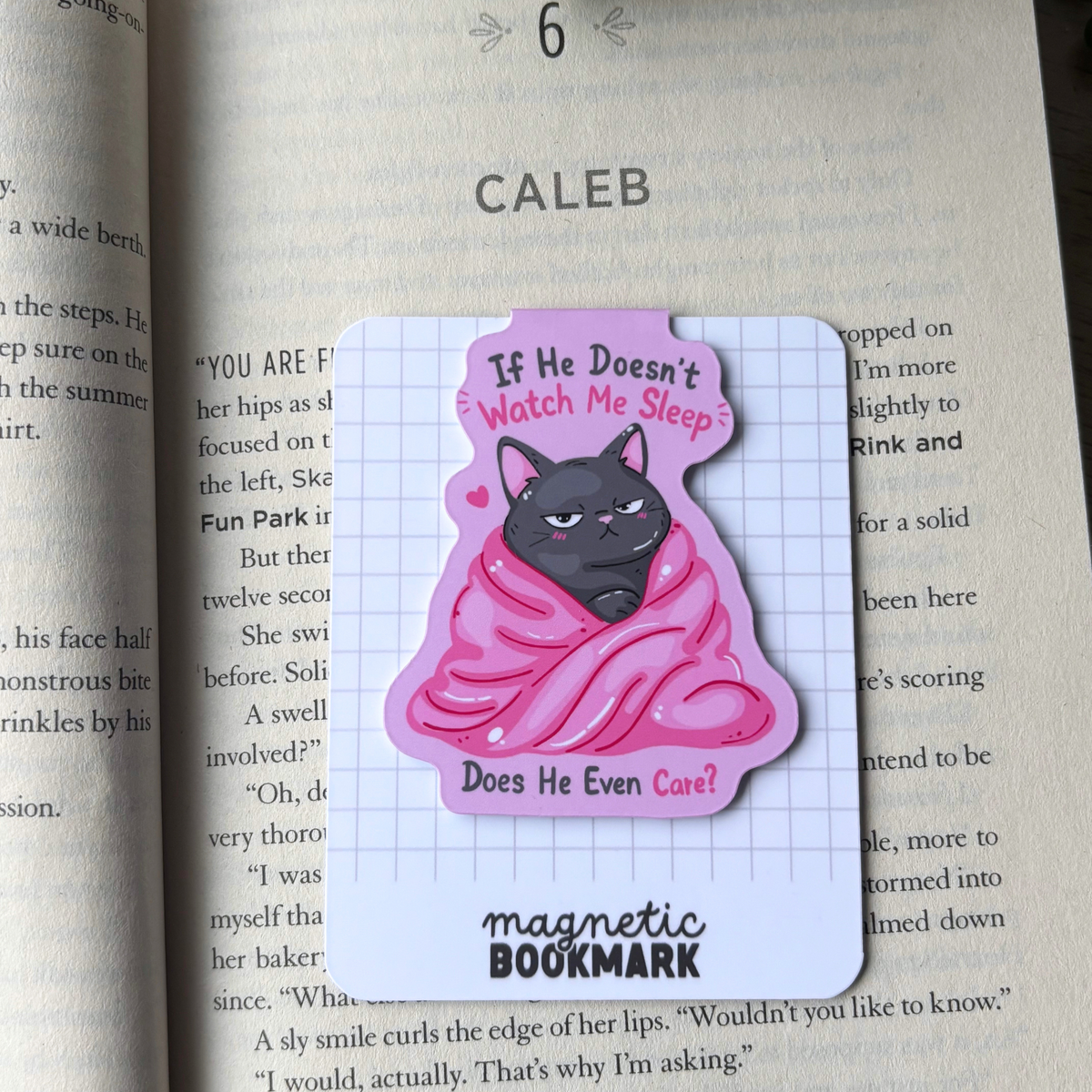 Watch me sleep | Magnetic Bookmark