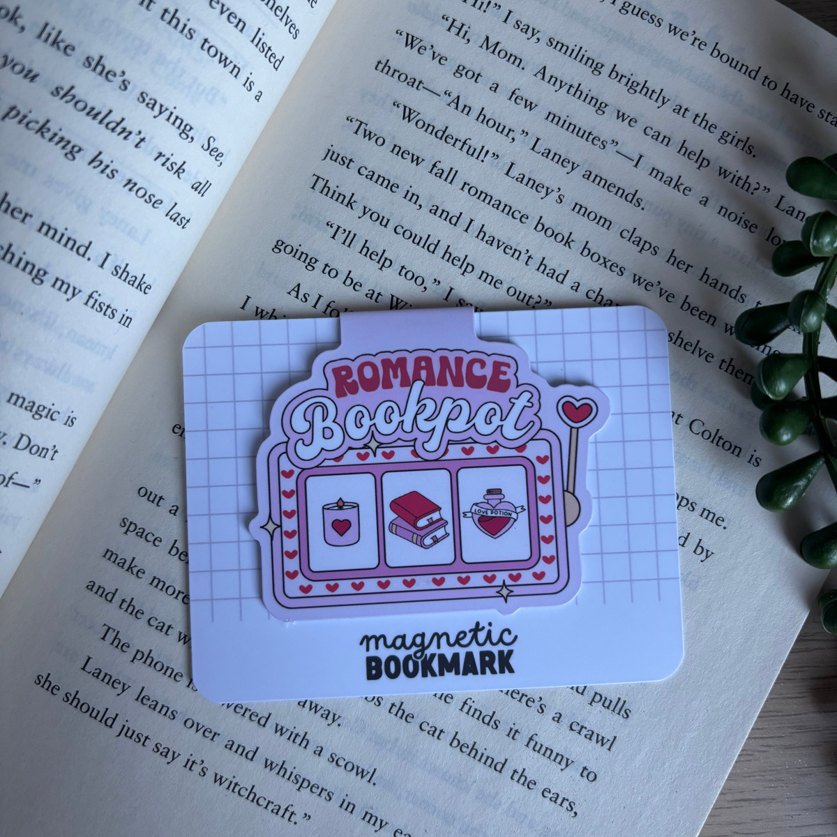 Romance Bookpot | Magnetic Bookmark