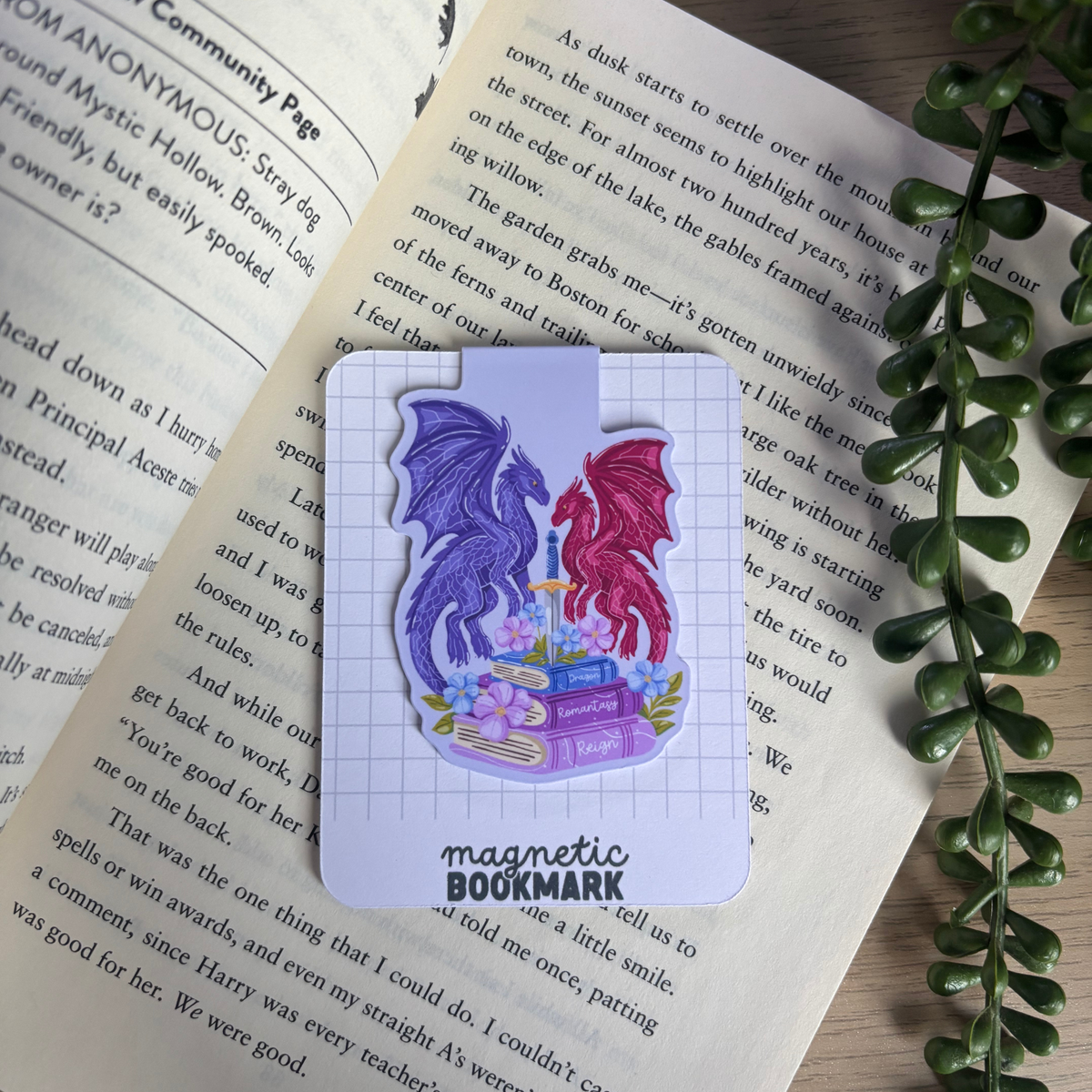Romantasy Dragon | Magnetic Bookmark