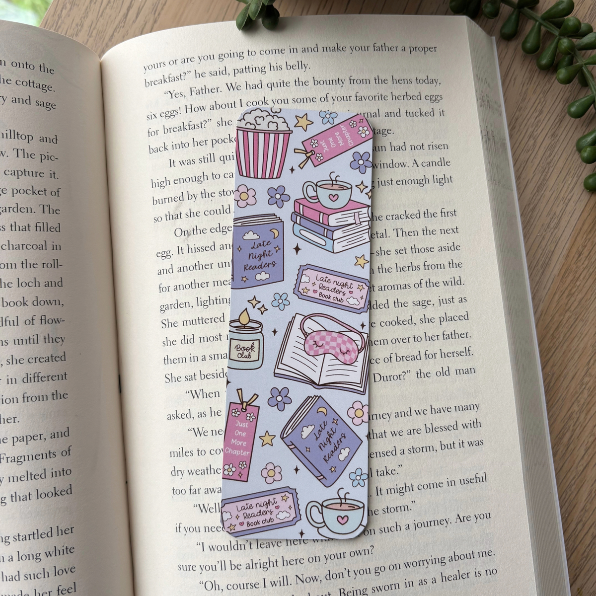 Late Night Reader Club Traditional Bookmark