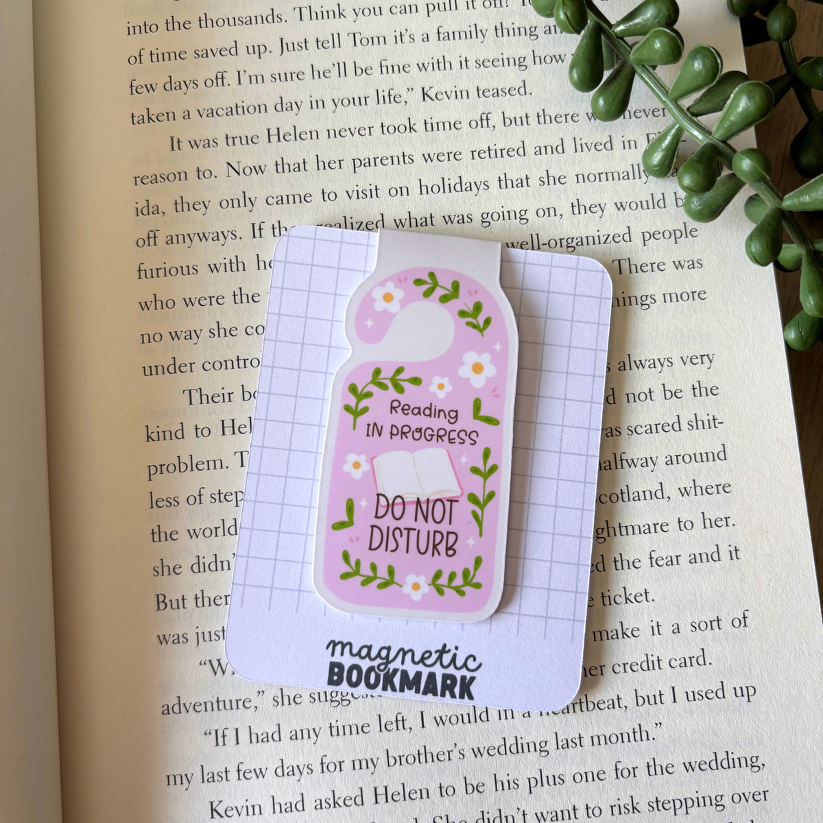 Reading in progress | Magnetic Bookmark