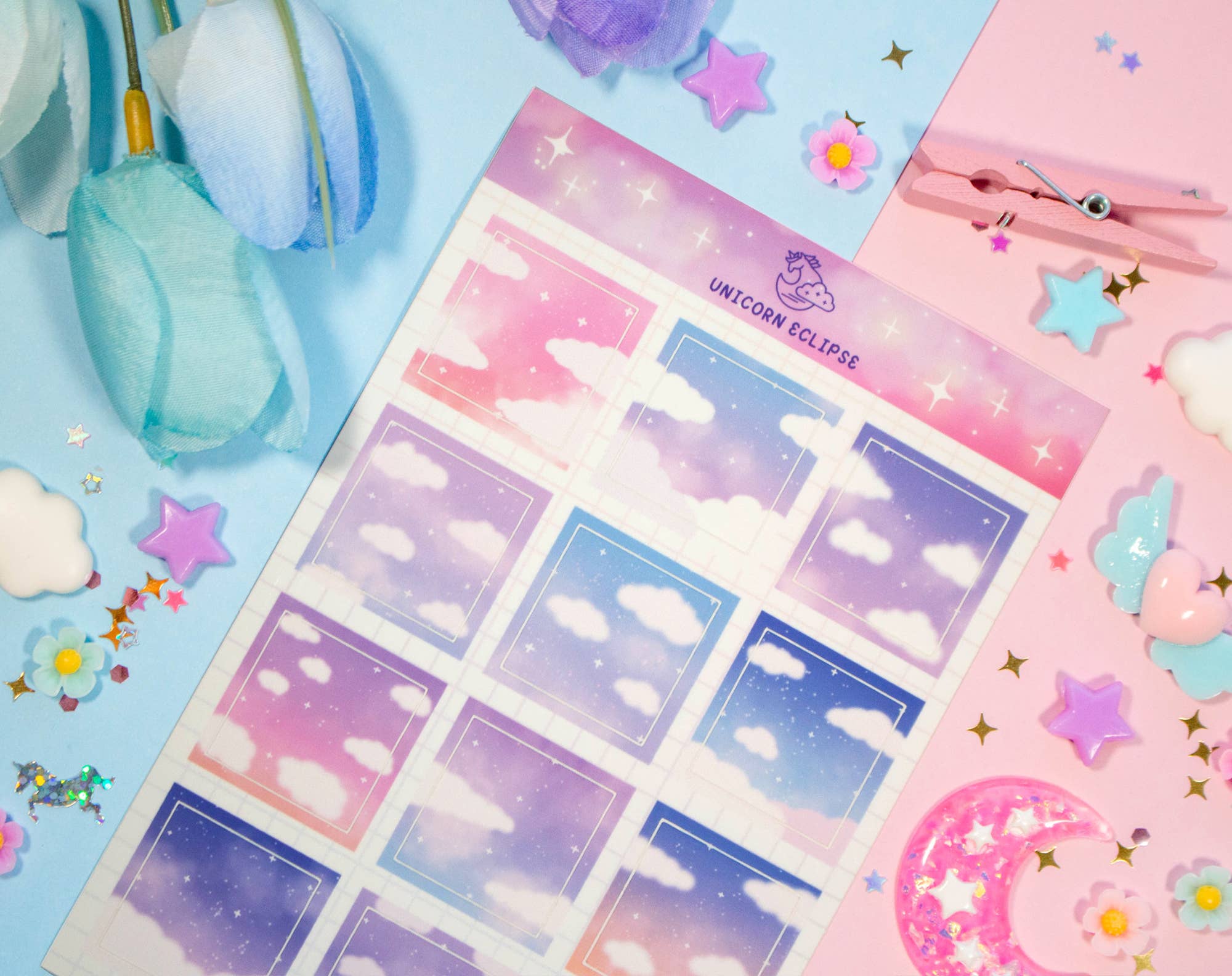 Cloudy Skies Sticker Sheet