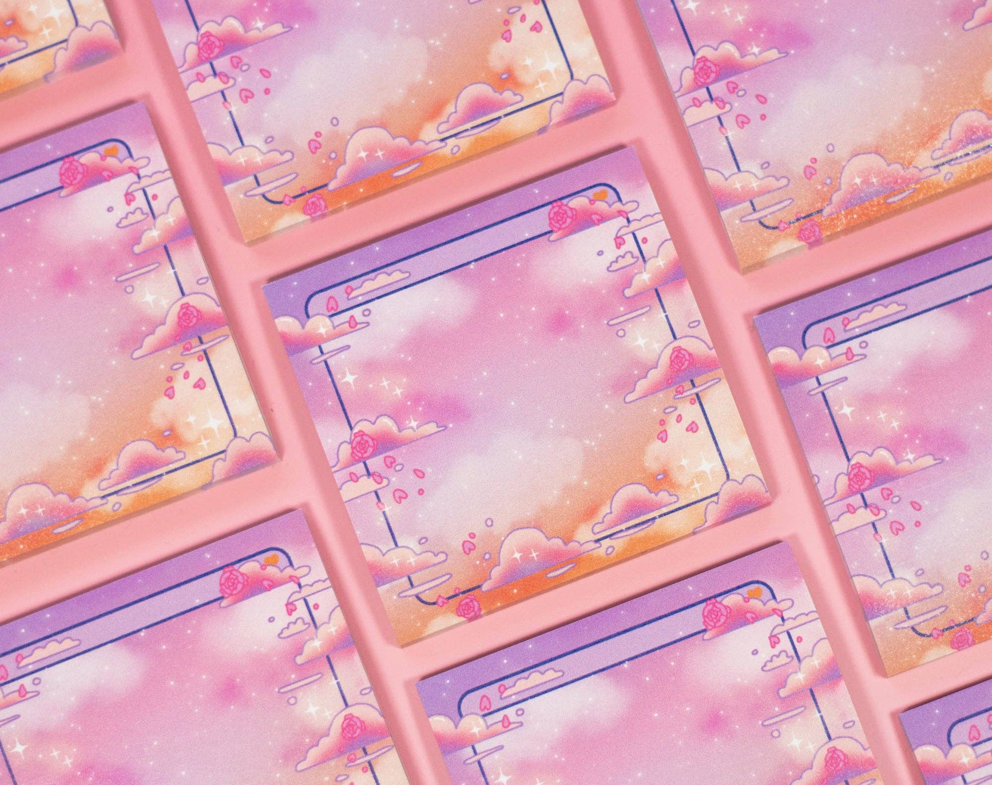 Rose Sky Sticky Notes