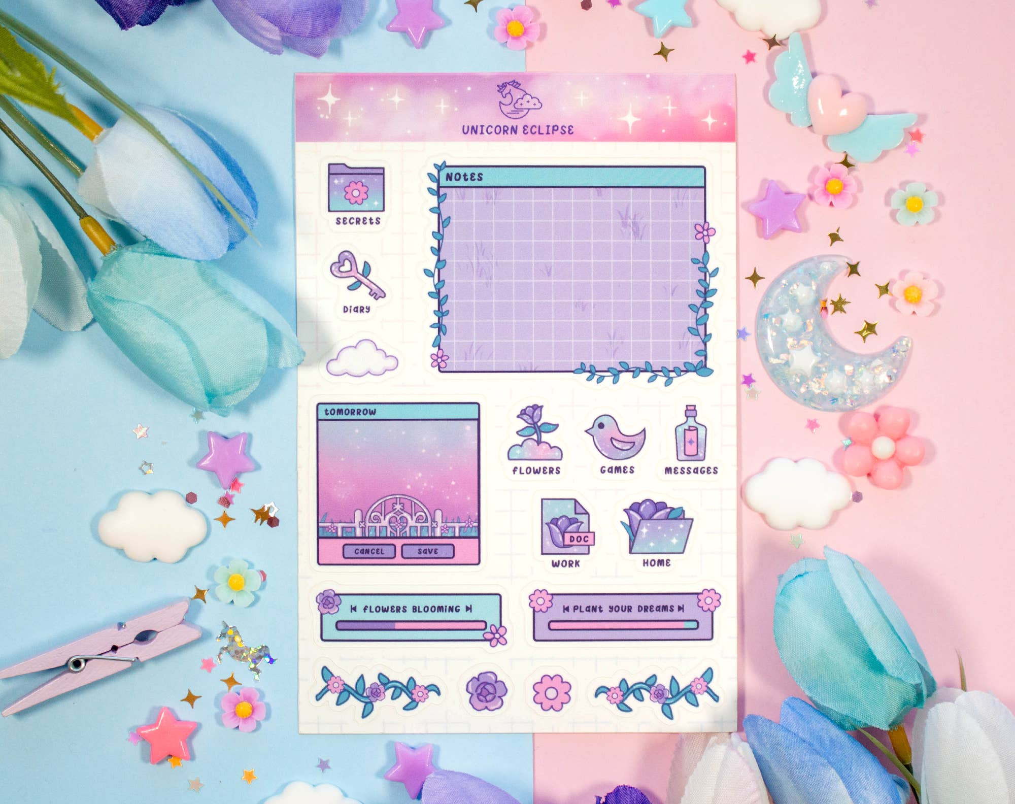 Secret Garden Sticker Sheet