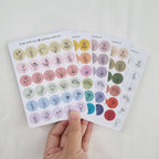 Sticker Sheet - Mini Round Dot Bullet Journal Stickers