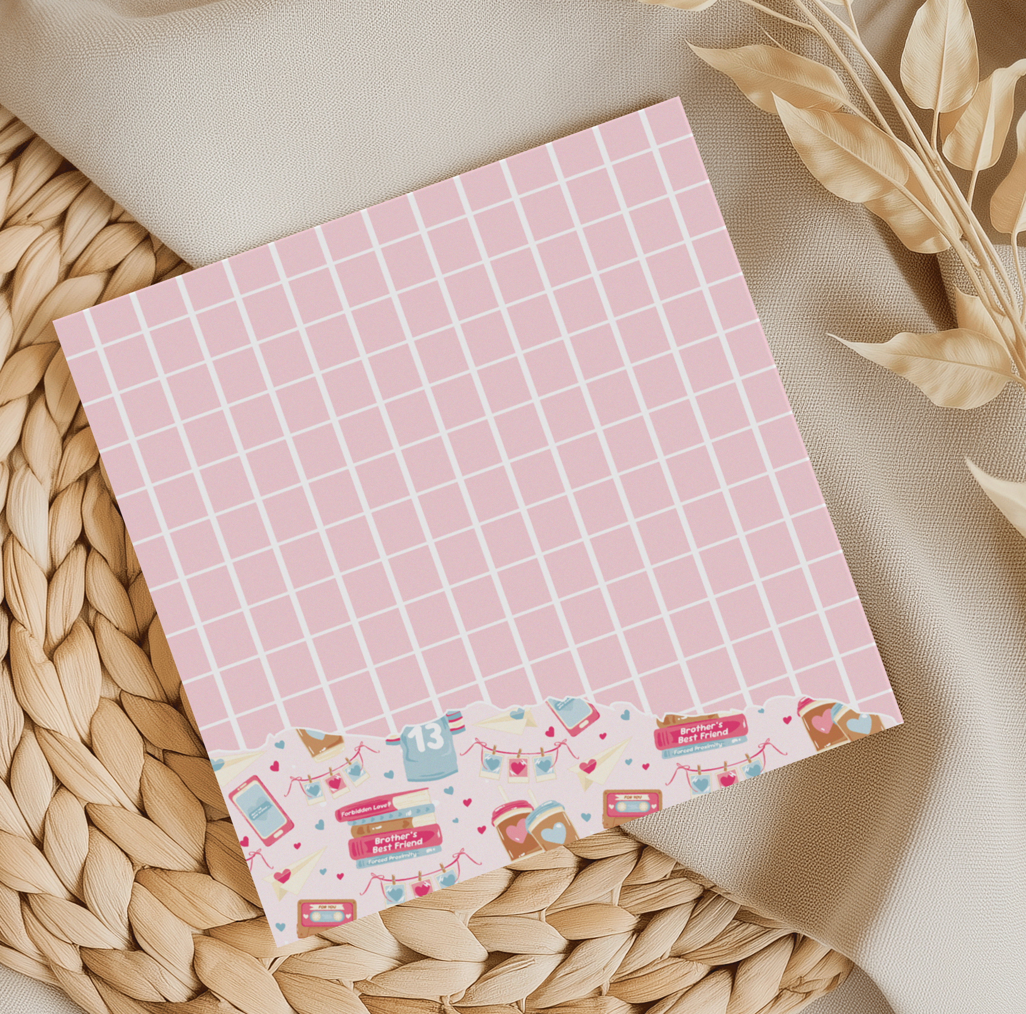 Brothers Best Friend Grid Memo Pad
