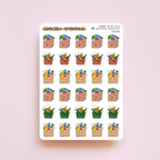 Sticker Sheet - Grocery Shopping Baskets