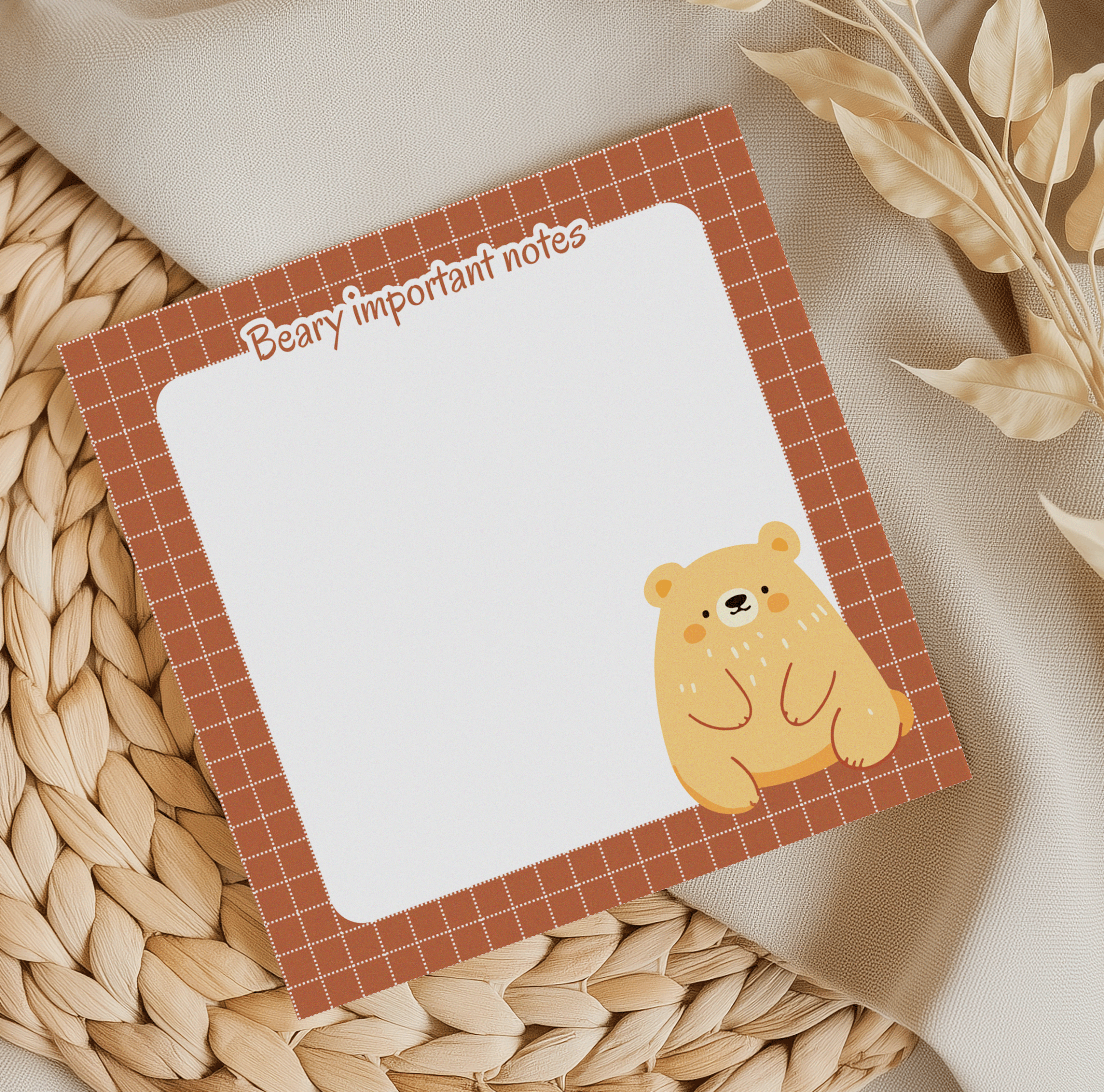 Beary important notes Memo pad