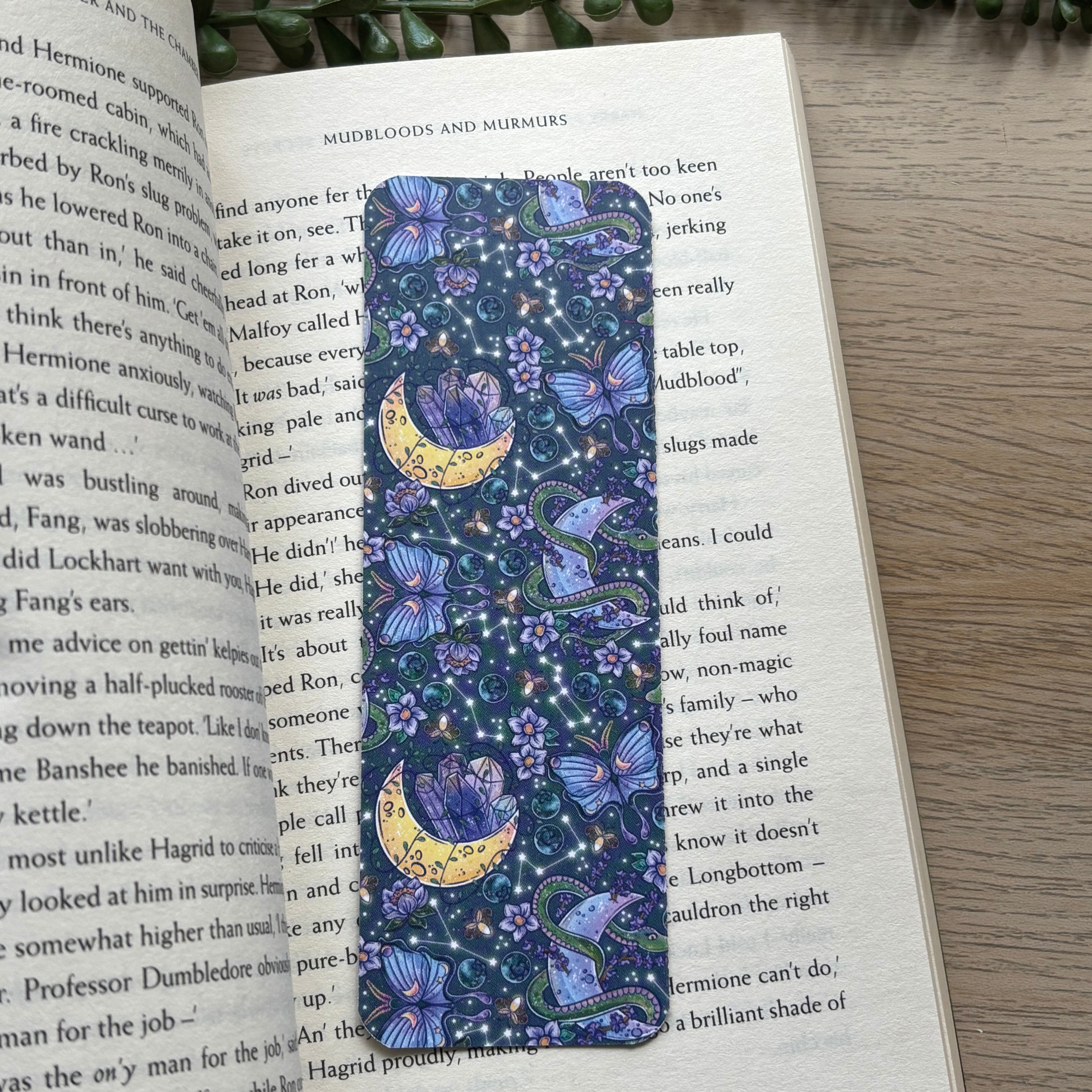 Cosmic Moon Traditional Bookmark