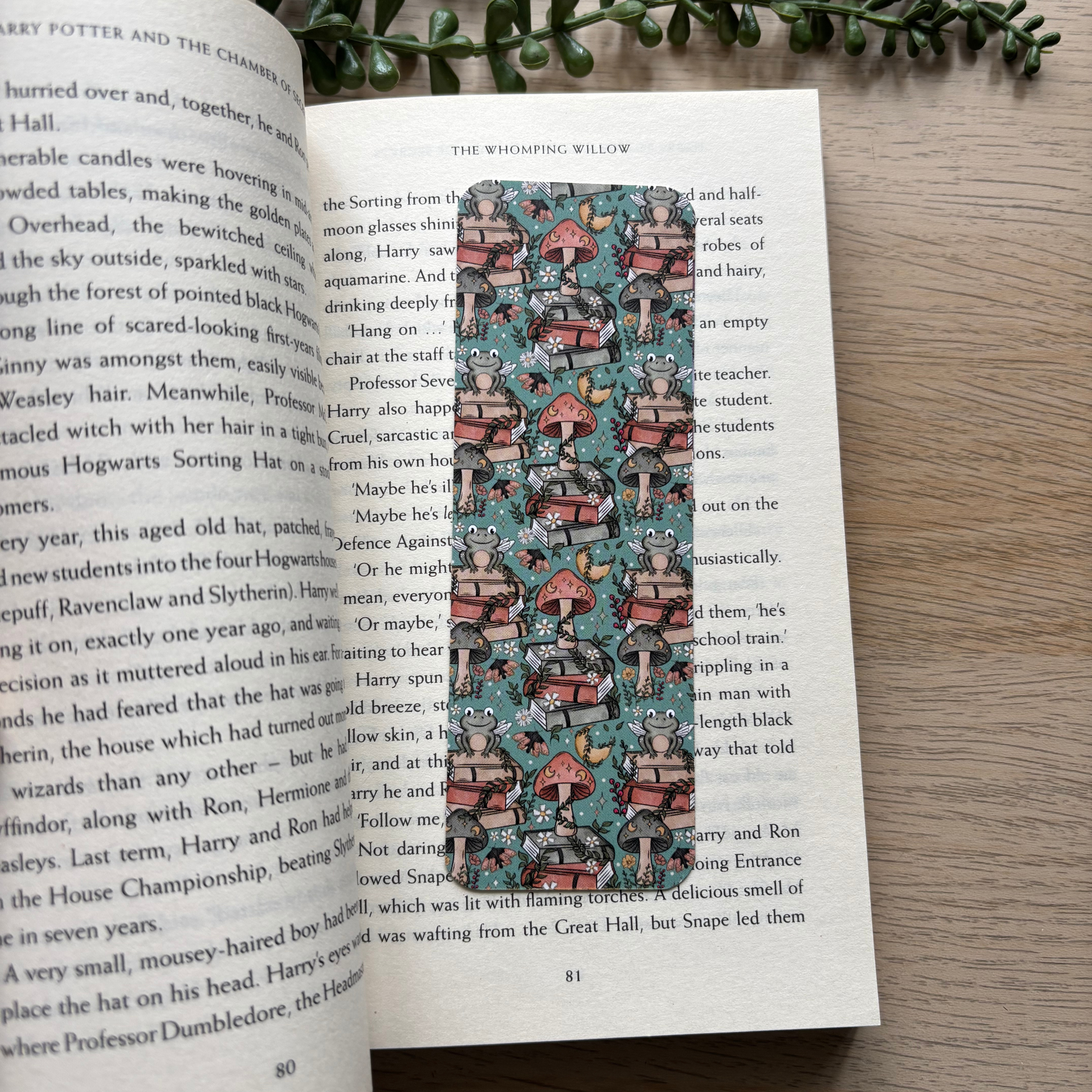 Bookish Frogs Traditional Bookmark